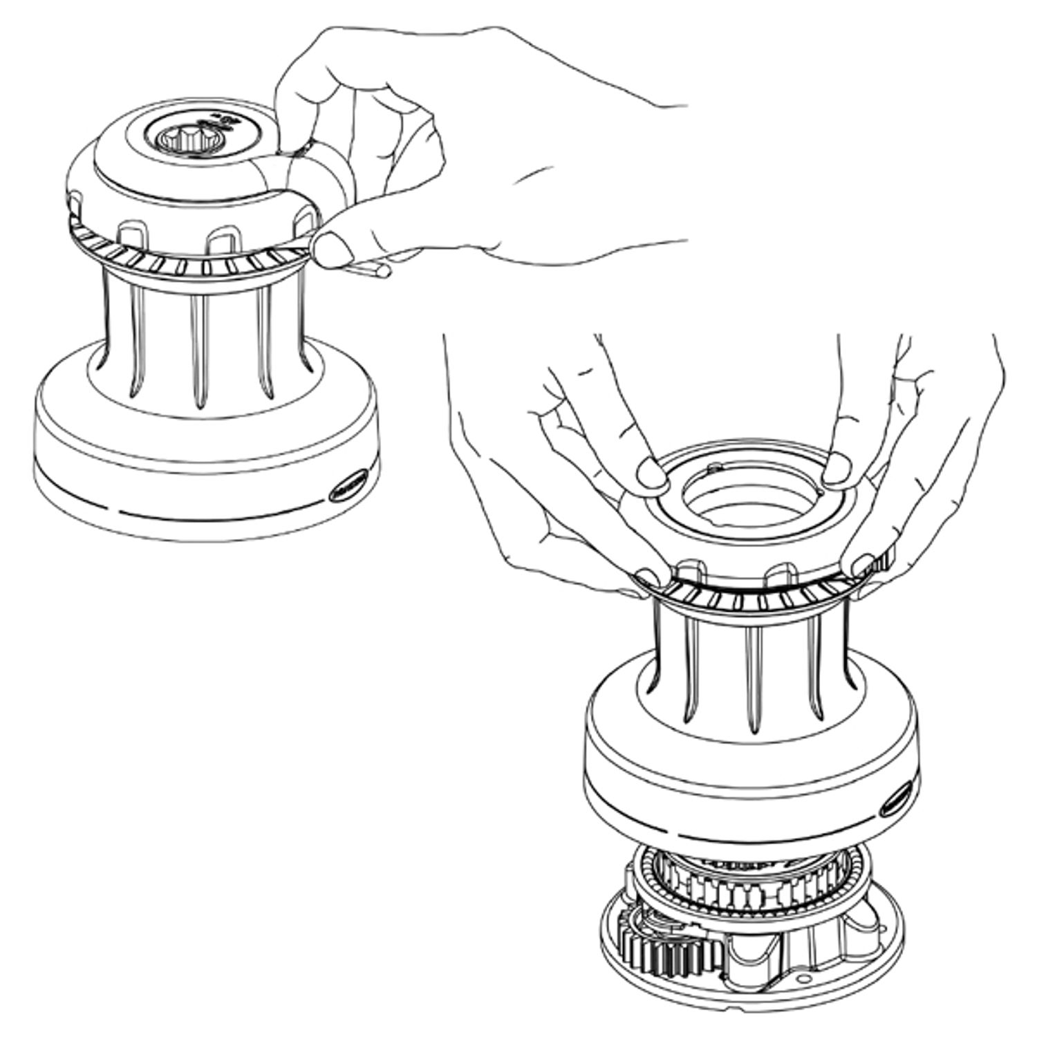 Ronstan spil 20 ST Orbit 1-speed