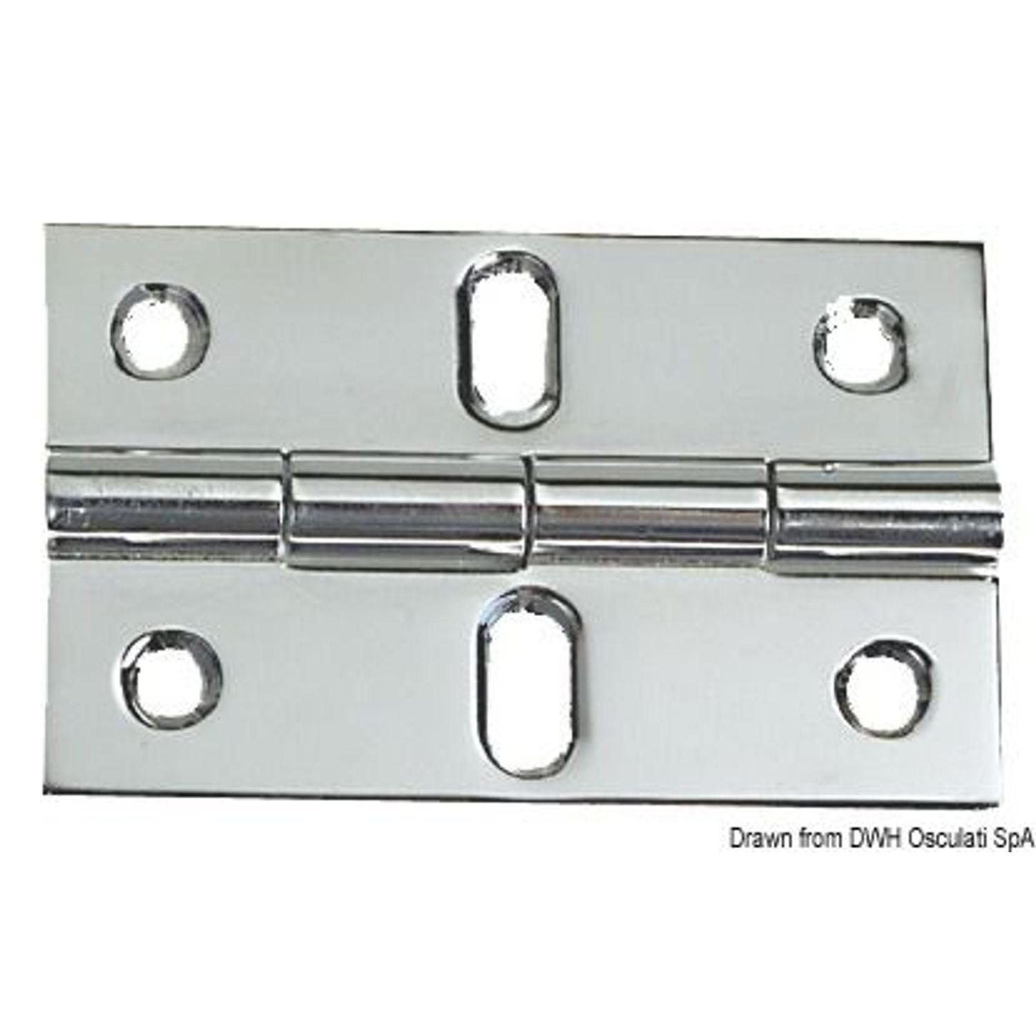 Hengsel med standardtapp 80x50 mm
