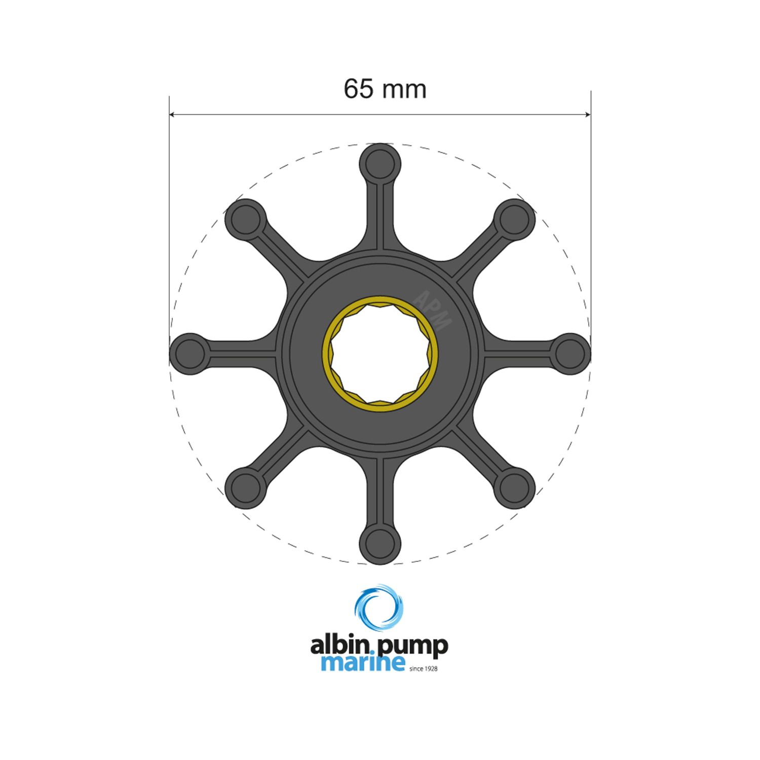 Albin Pump Marine Premium Impeller pn 06-02-024