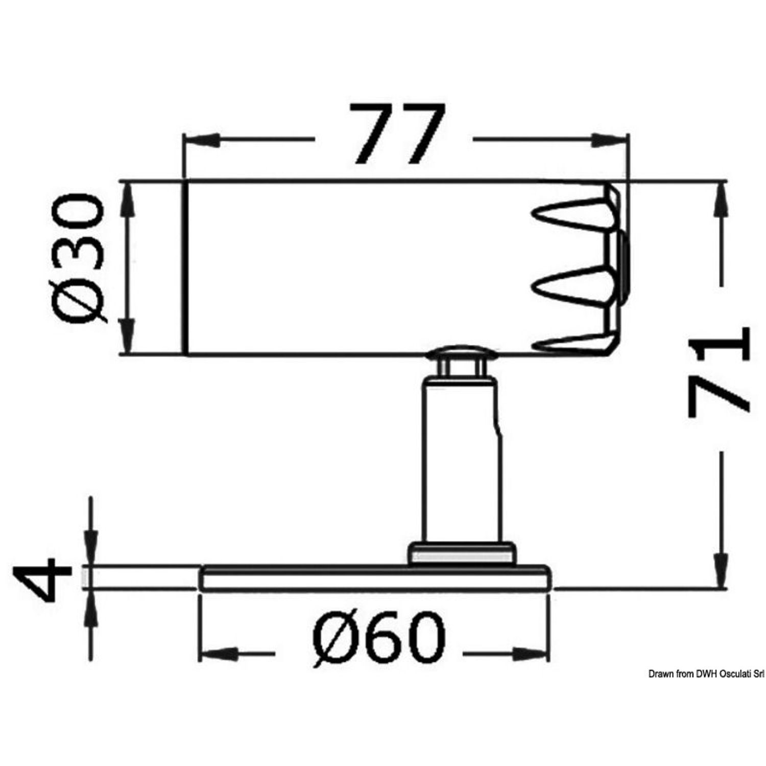 Kuma nivelletty LED-valo High Power 12/24 V