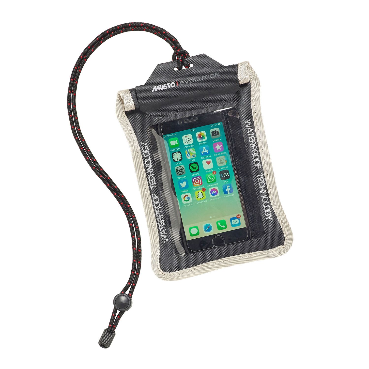 Musto Evolution Waterproof Smart Phone Case 2.0 Vattentätt Mobilfodral Svart 