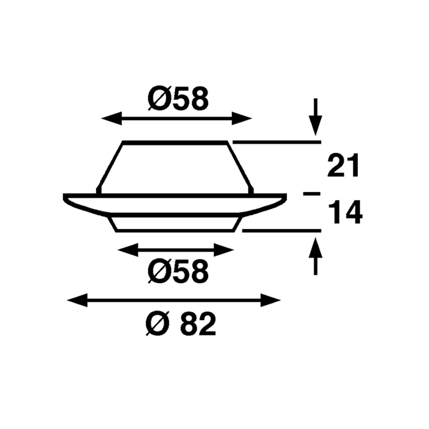 Comet SMD LED med Afbryder, Hvid