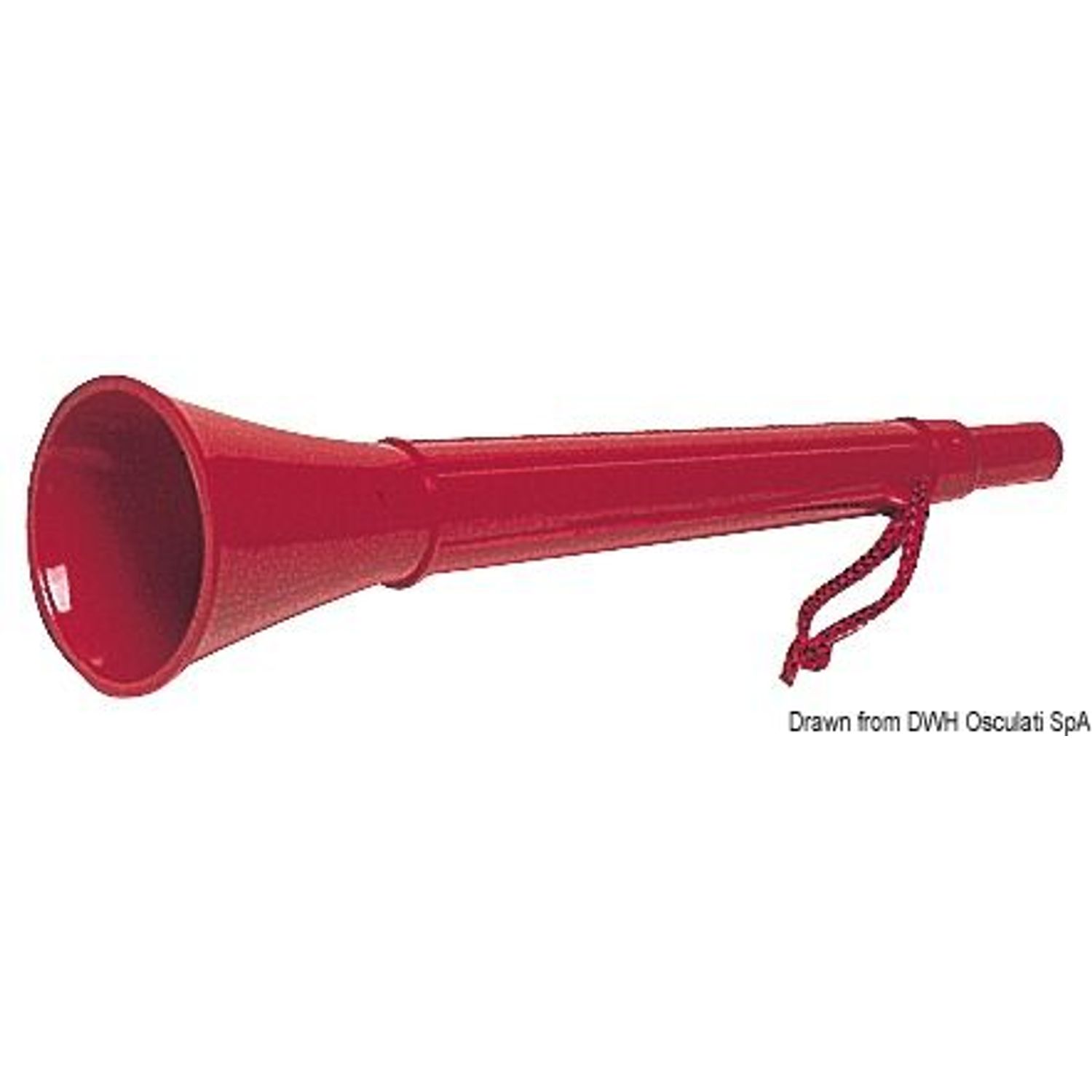 Tågehorn i plast 296 mm