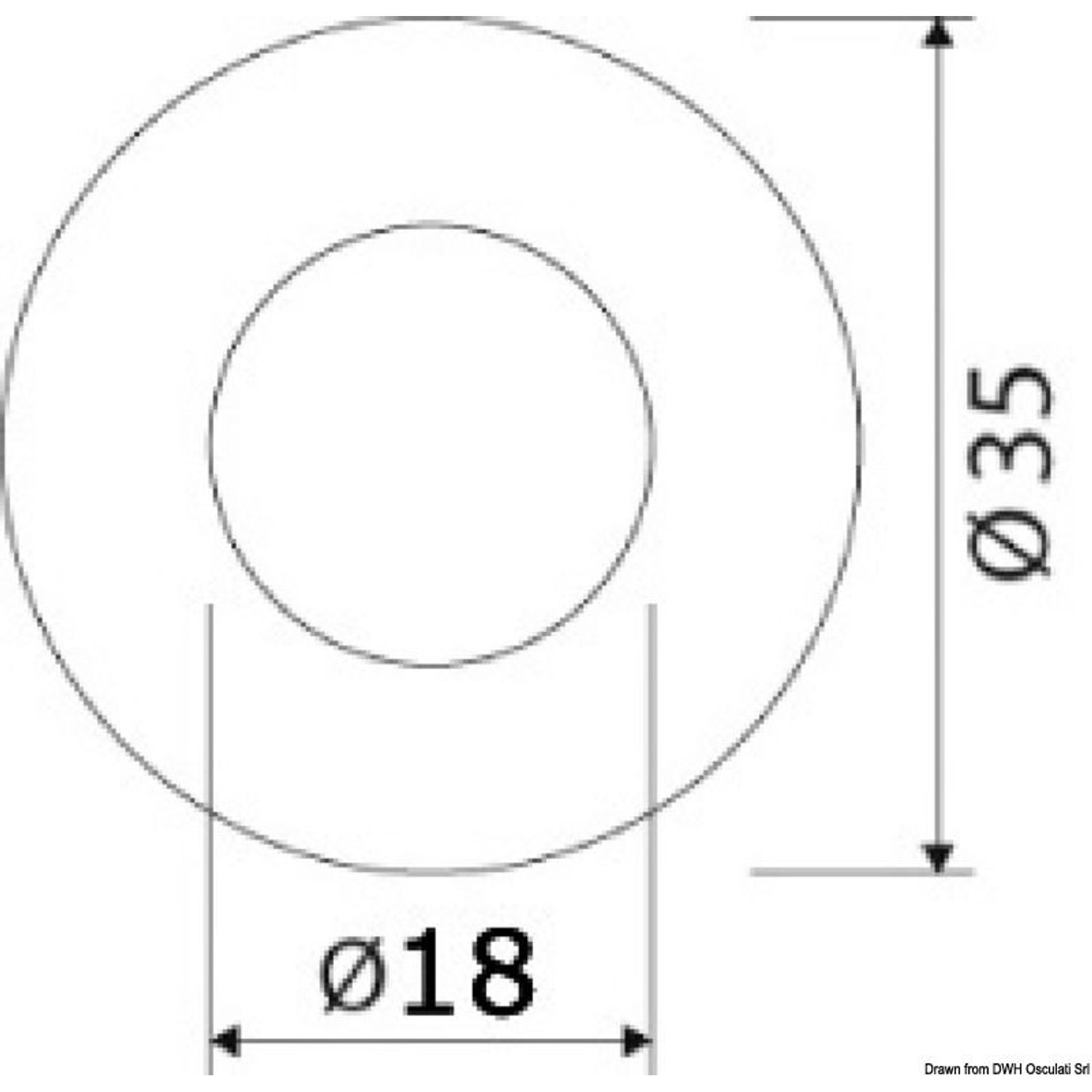Infälld LED-instegsbelysning 12/24W 3W vit