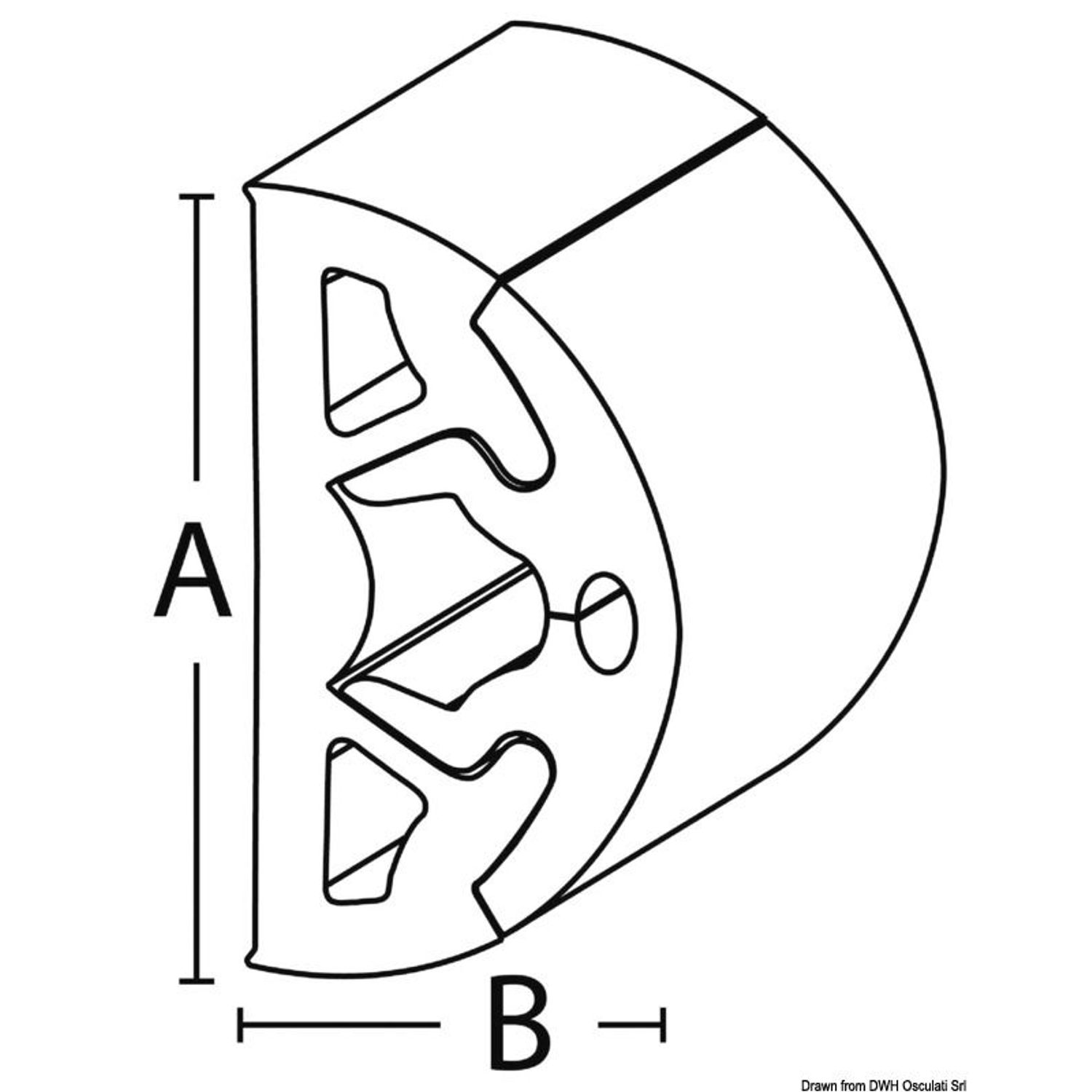 BINO SS festeprofil 2 m-stang