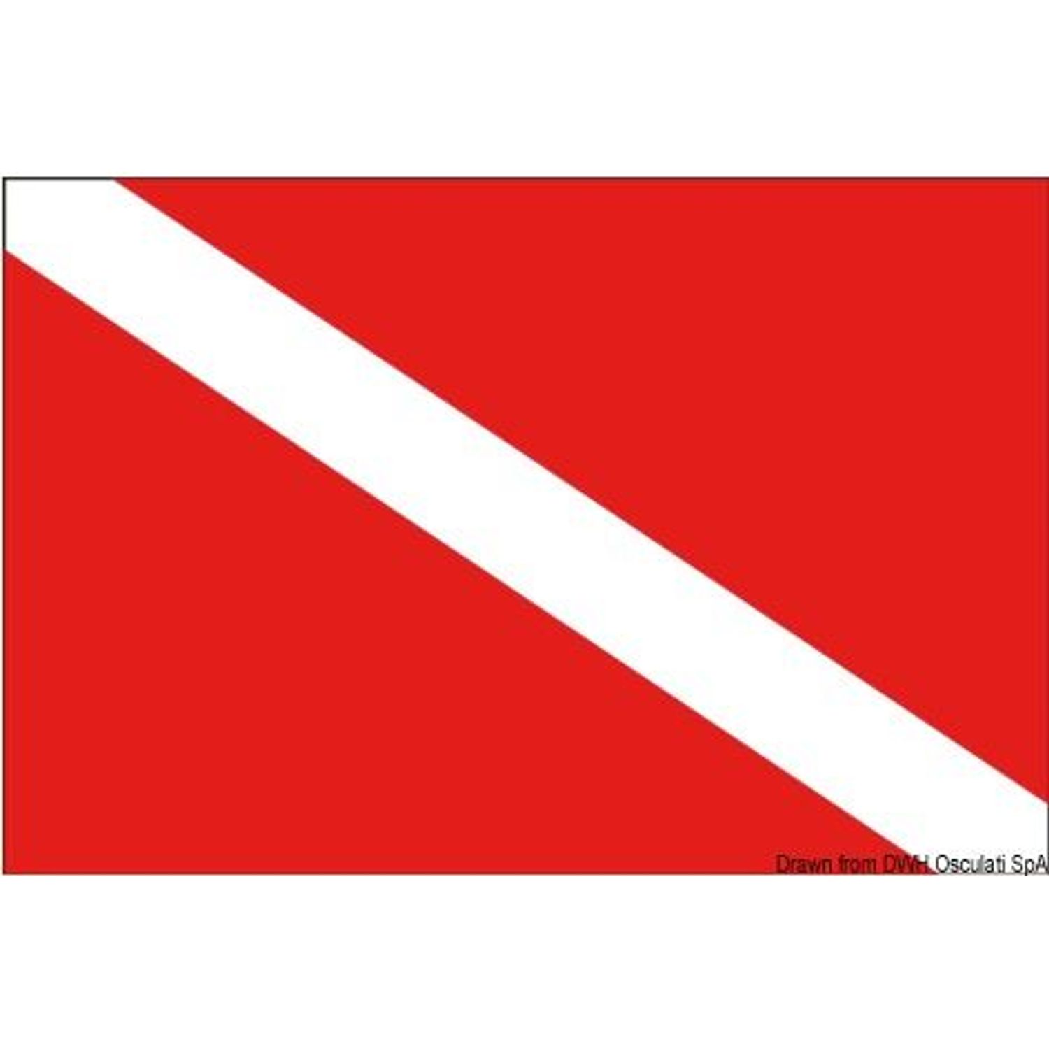 Dykkerflag 30 x 45 cm