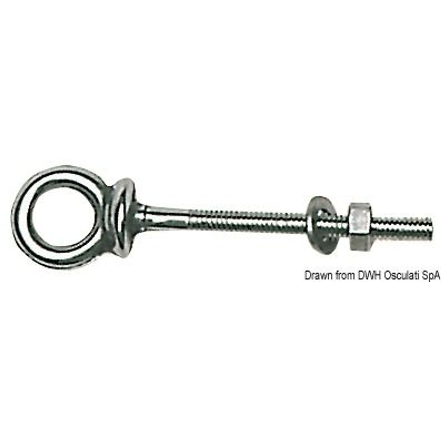 Øjebolt AISI316 6x60 mm
