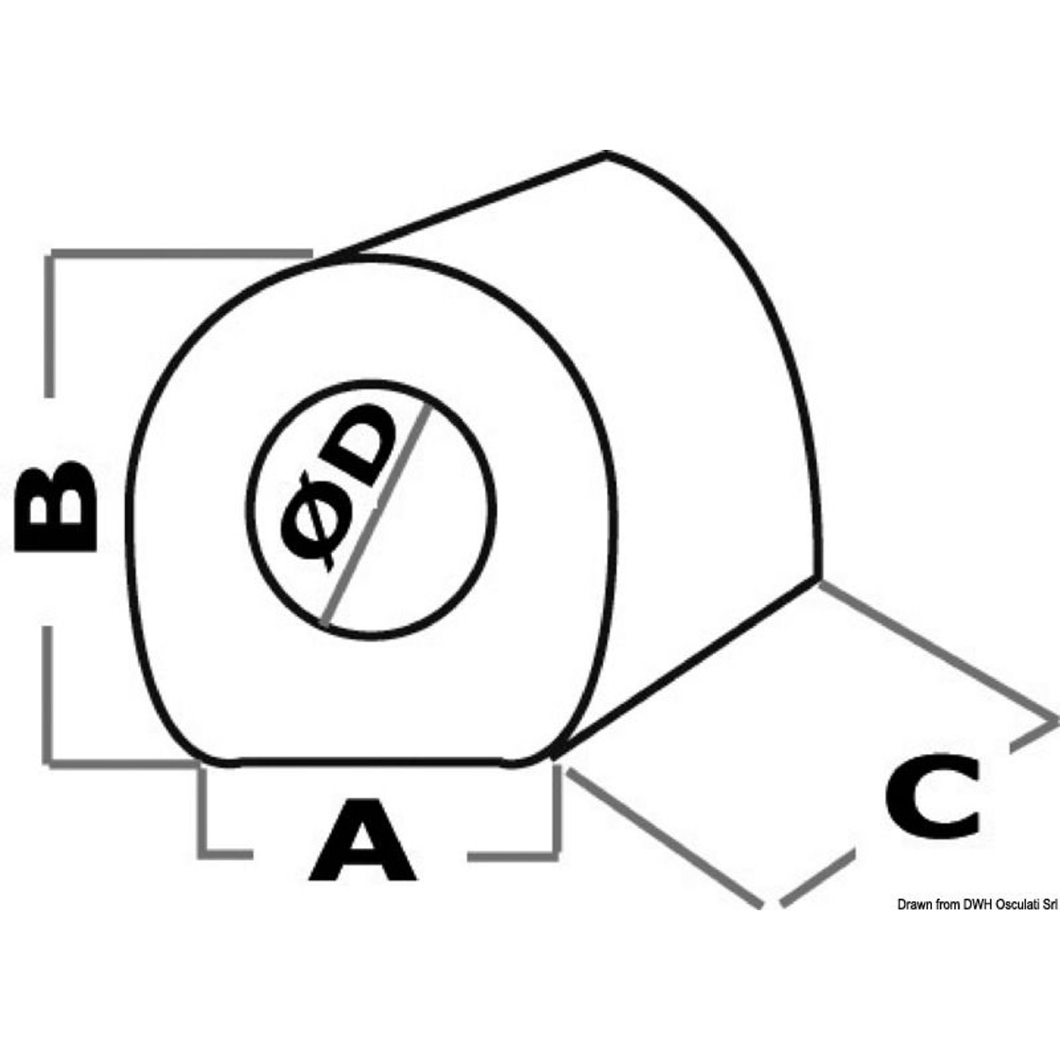 Bogser-/lyftring 38 x 35 mm