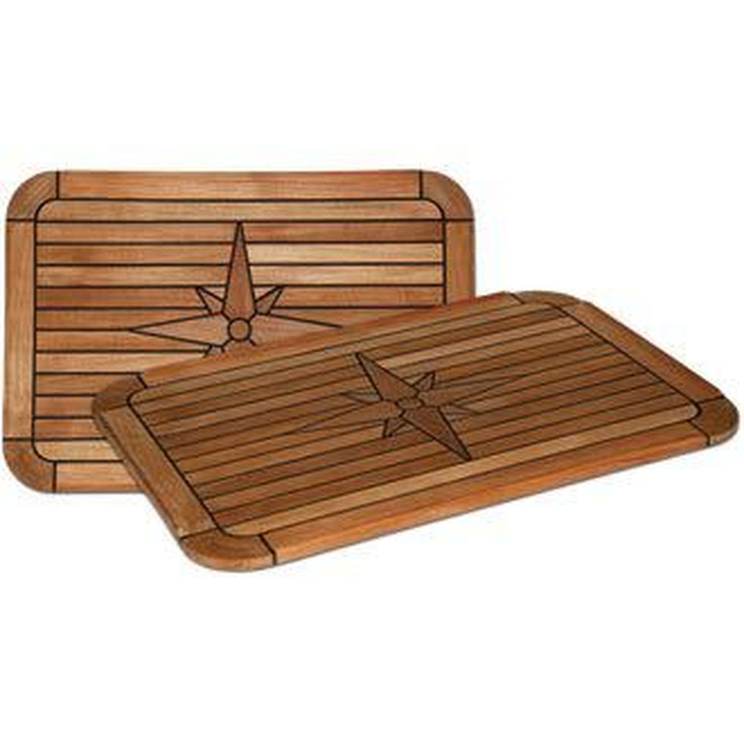 EuroDesign Bordplade Softsquare Teak 90x58cm