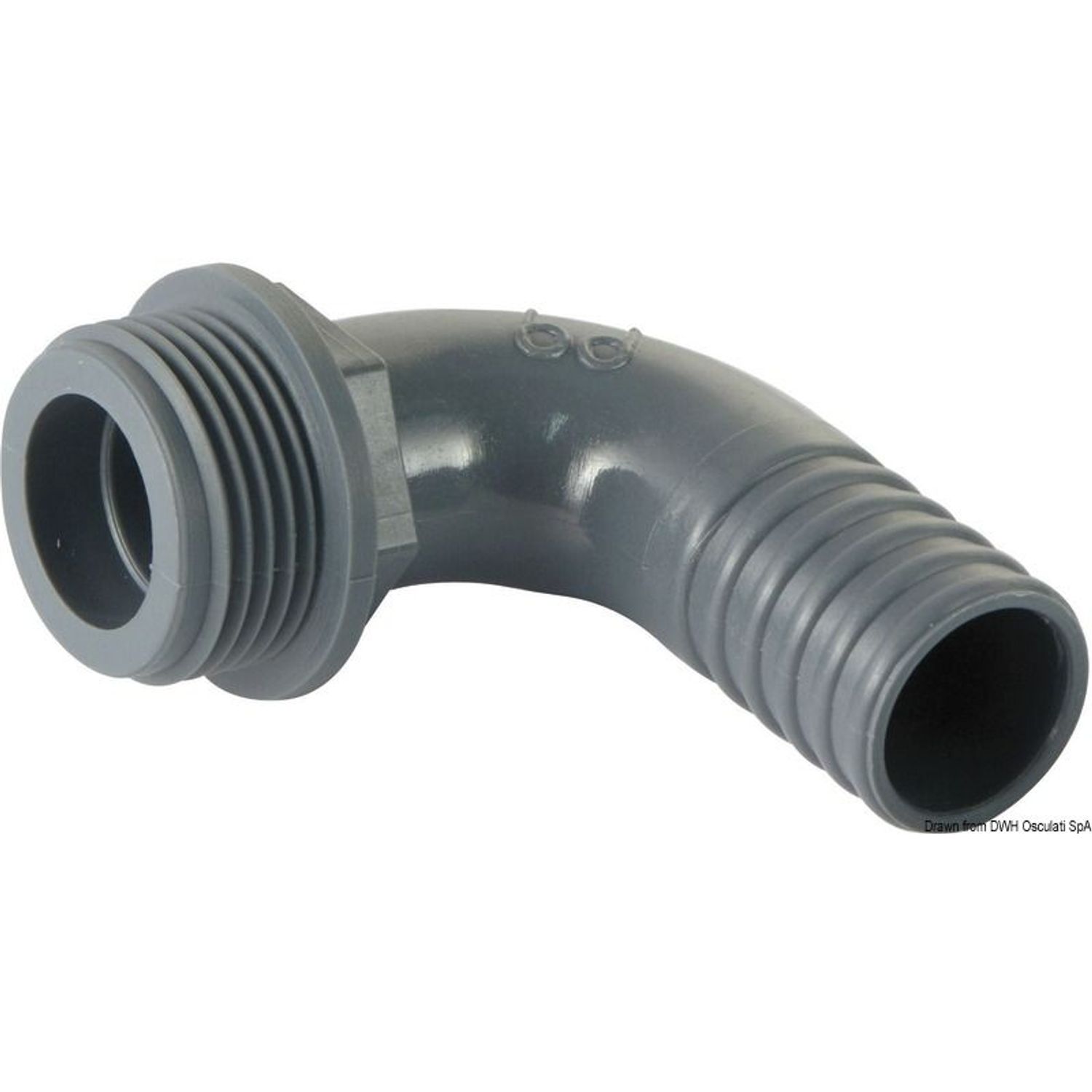 90° PP-slangeadapter 3/8" x 12 mm