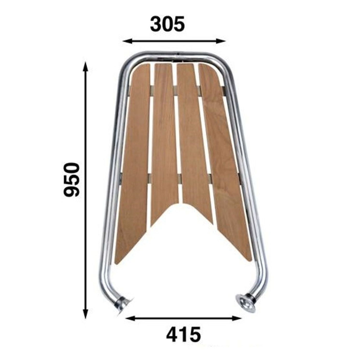 Segelbåtspeke med insvängd ram 950mm