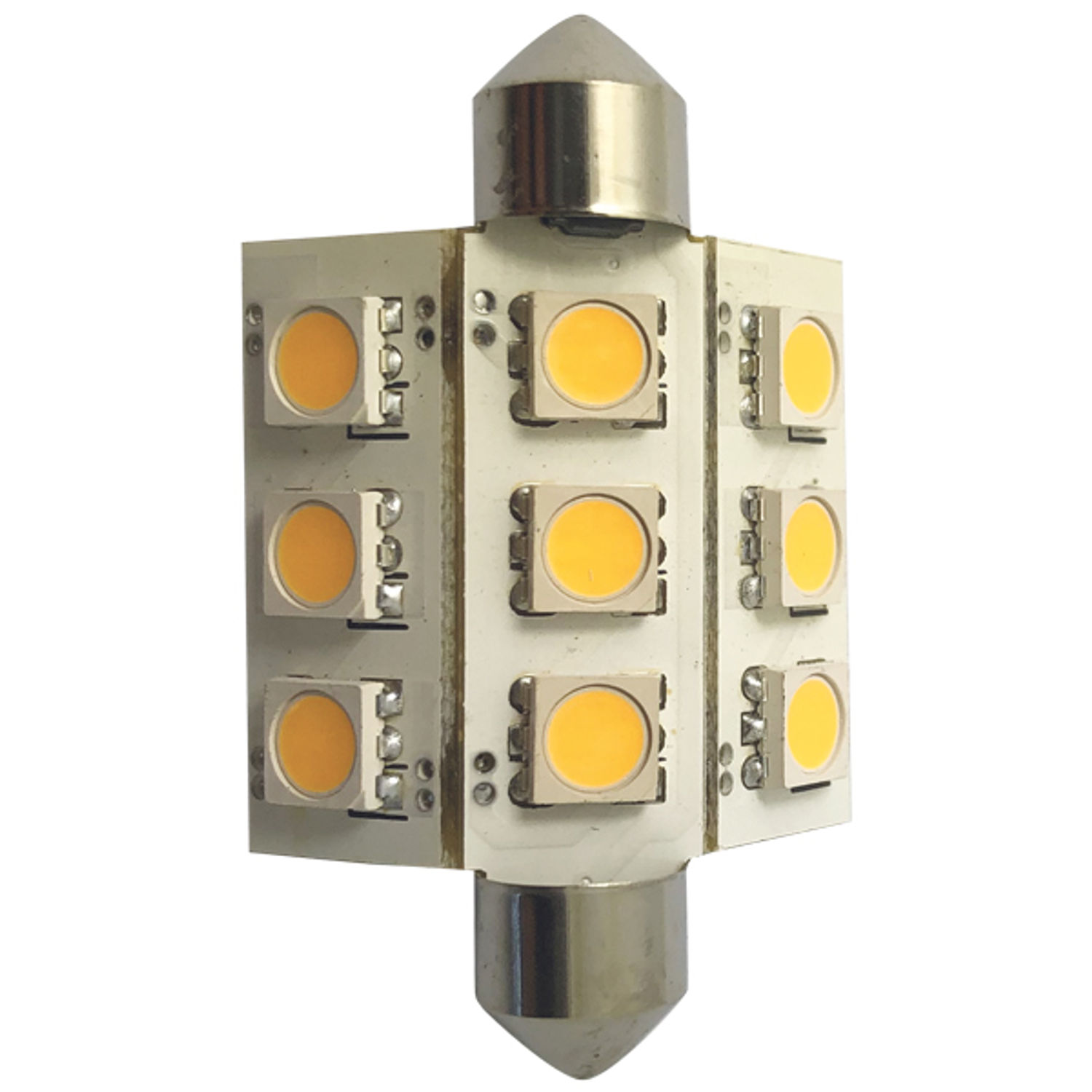 1852 LED-pære 42mm 10-36vdc 2/15W - 2-pakning