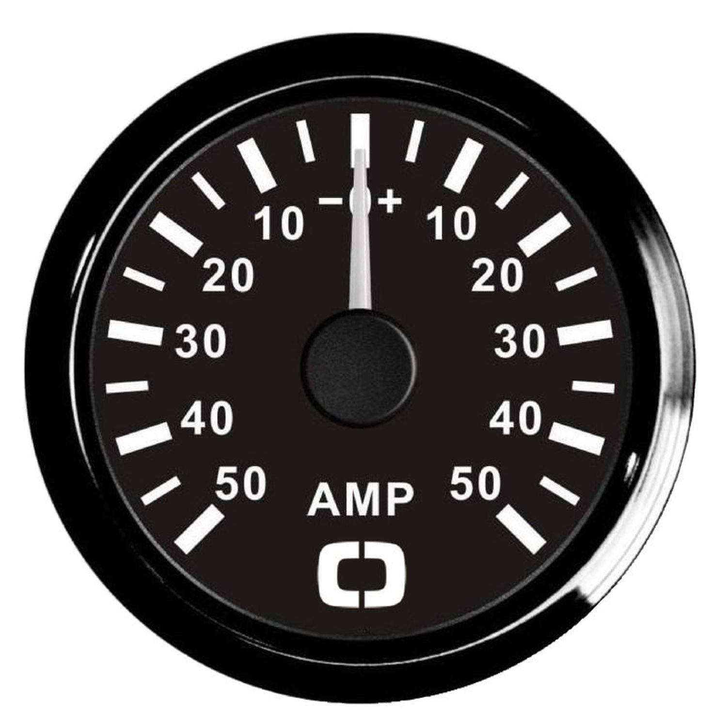 Amperemeter med shunt 50 A sort/sort