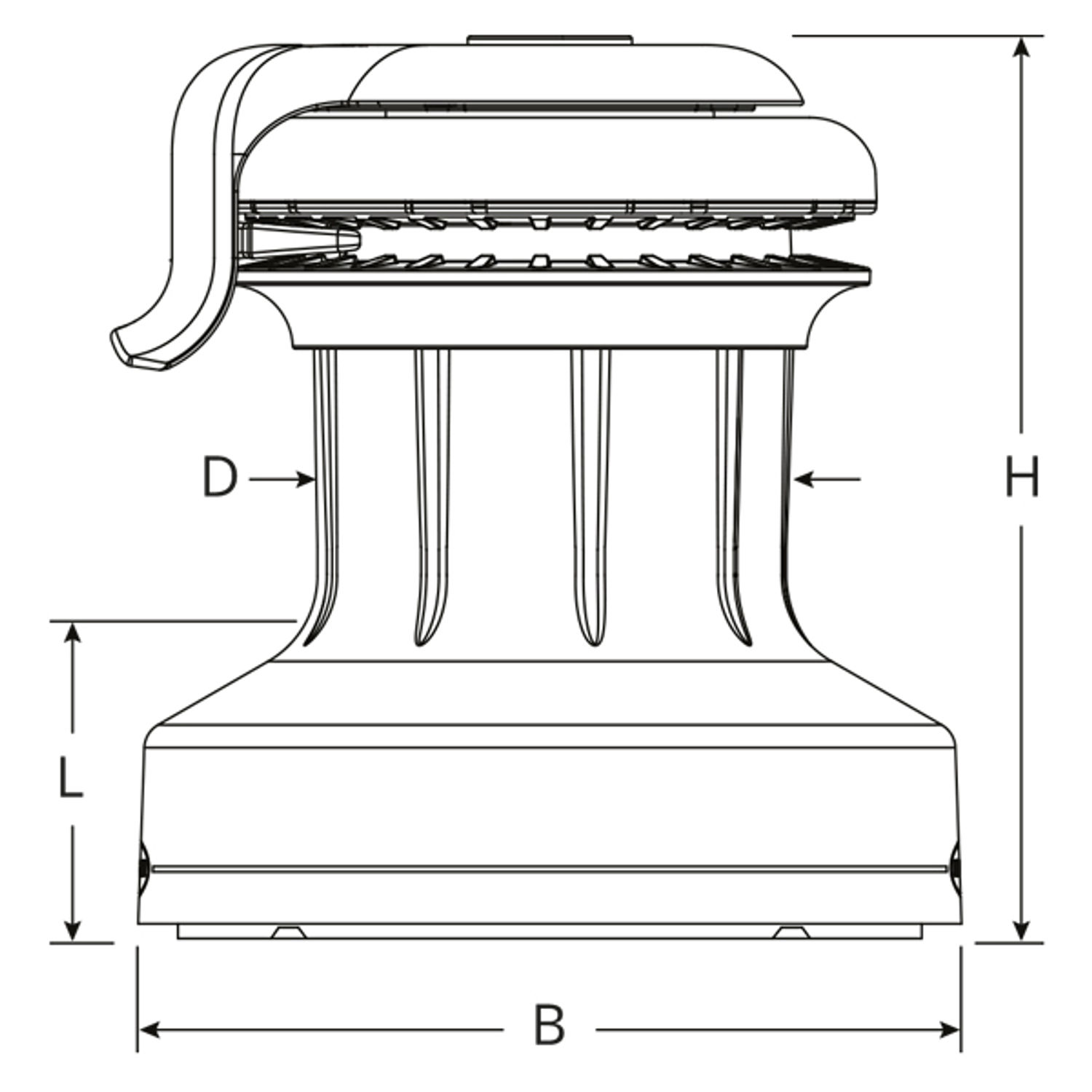 Ronstan spil 20 ST Orbit 1-speed