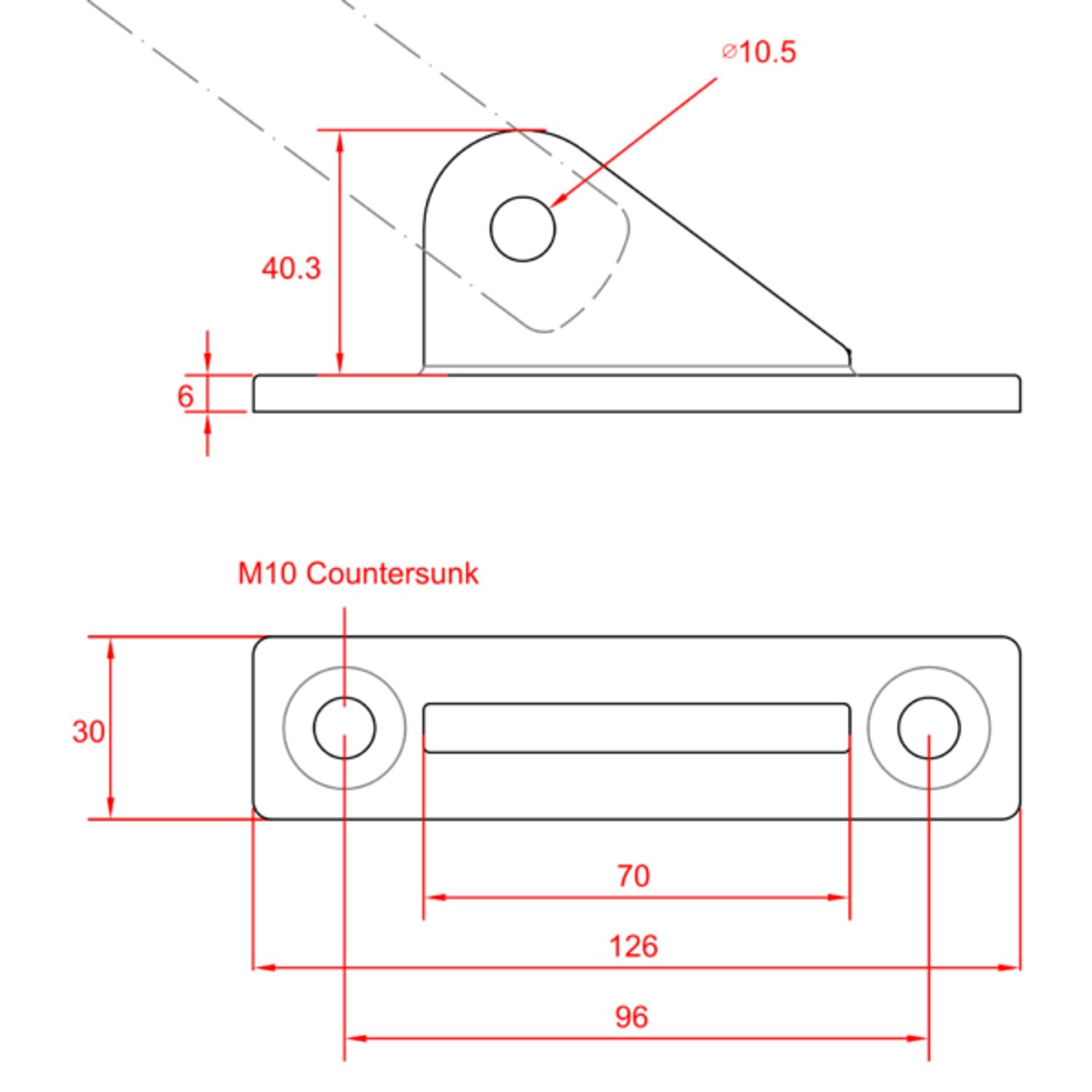 Båtsystem Code-0 Komplet Kit, 100cm