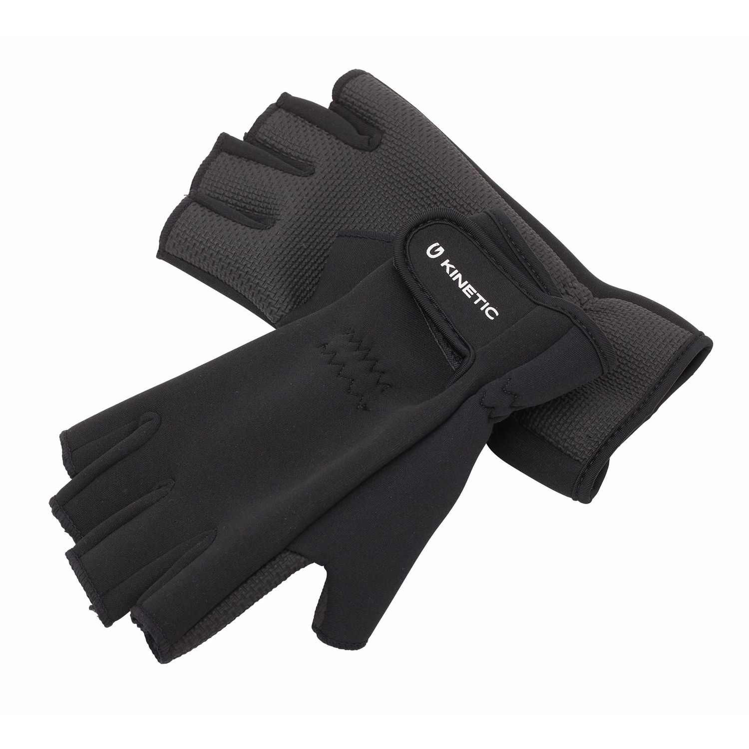 Kinetic Neopren Handske "Half Finger", Sort