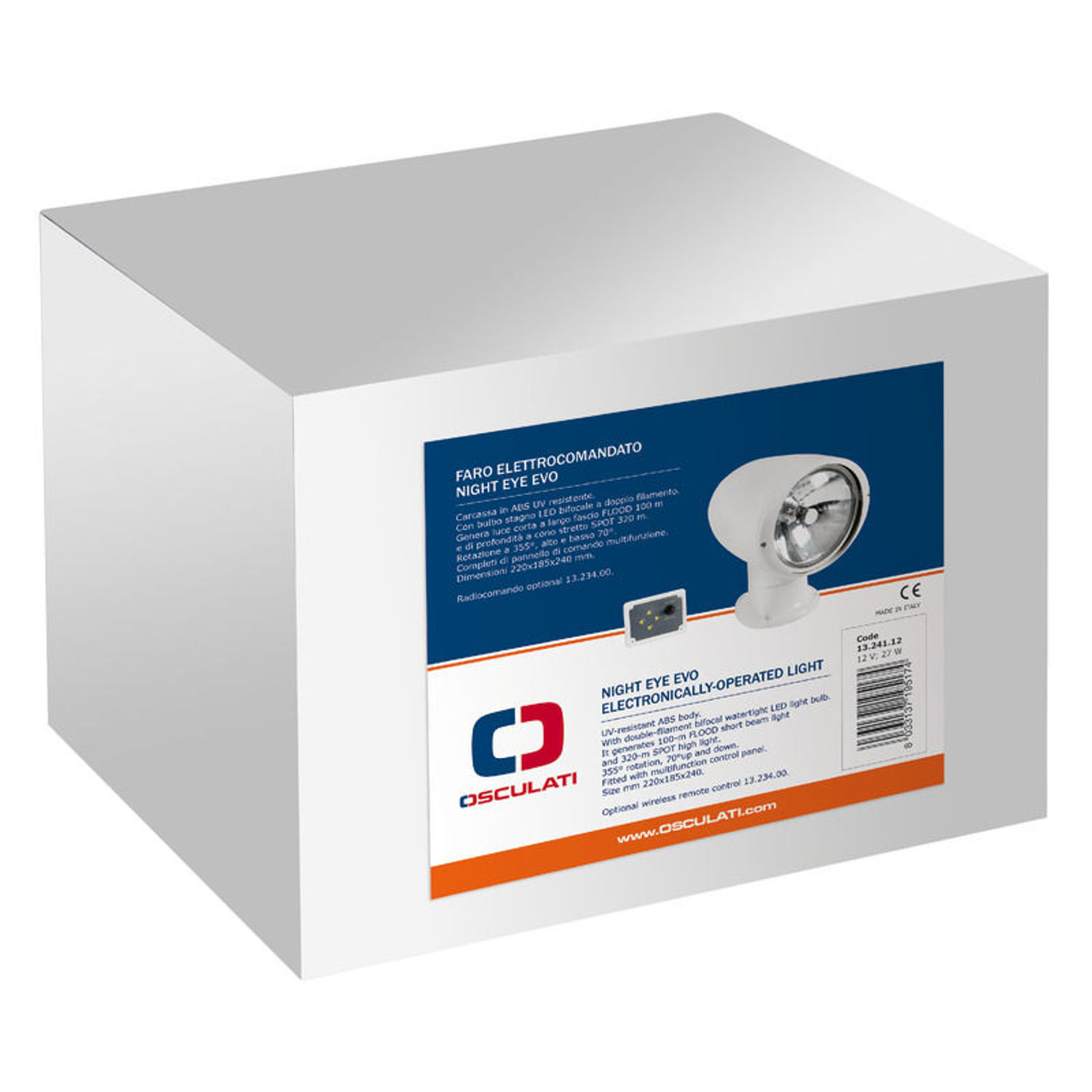 NIGHT EYE EVO halogenstrålkastare 12 V 100+100 W