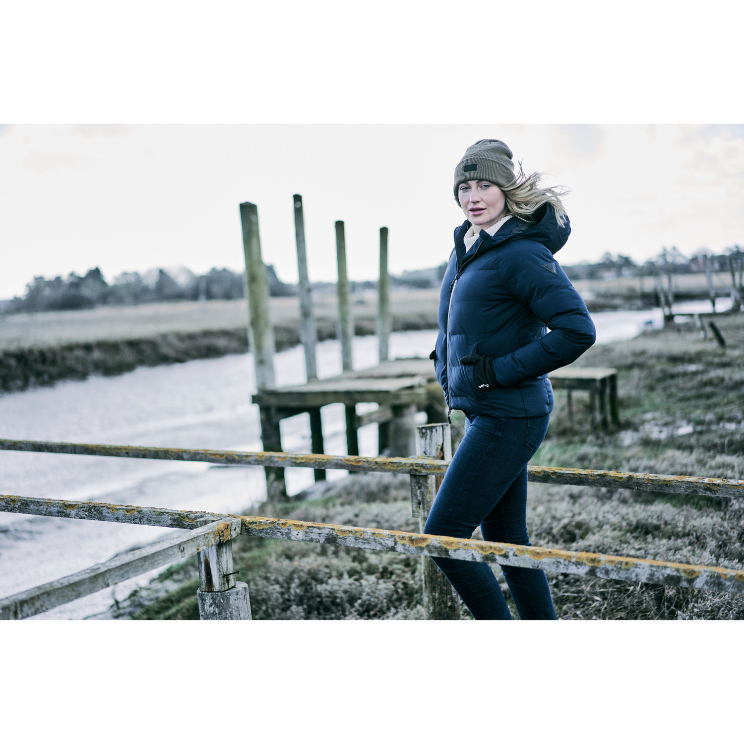 Musto Marina Quilted Navy Naisten Takki