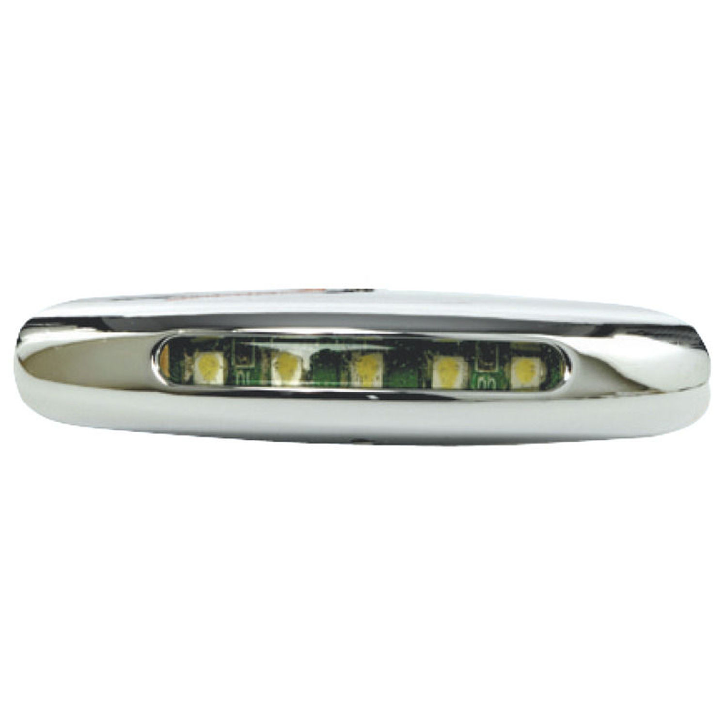 Courtesylys, forkrommet versjon med 5 hvite LED