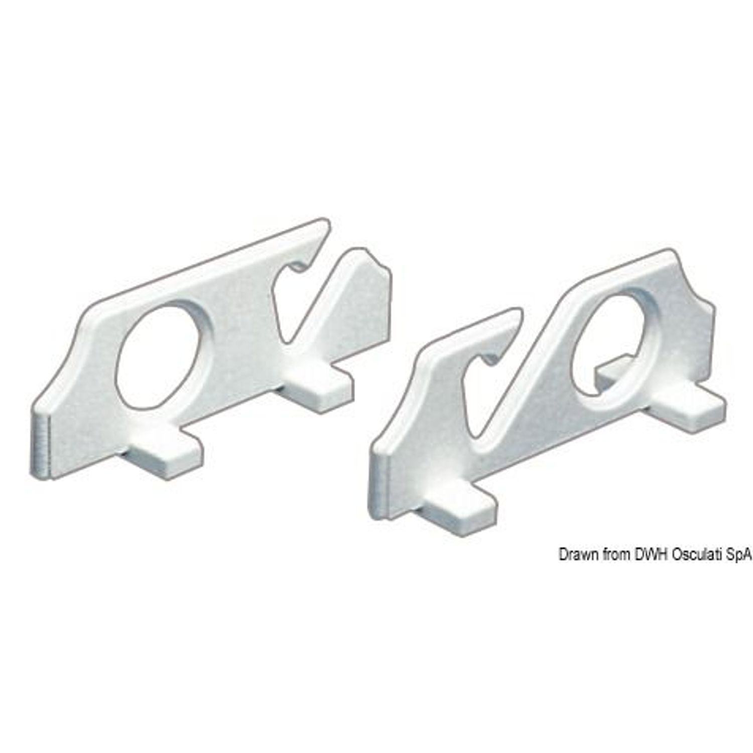 Stangholder i polyetylen for 4 stenger