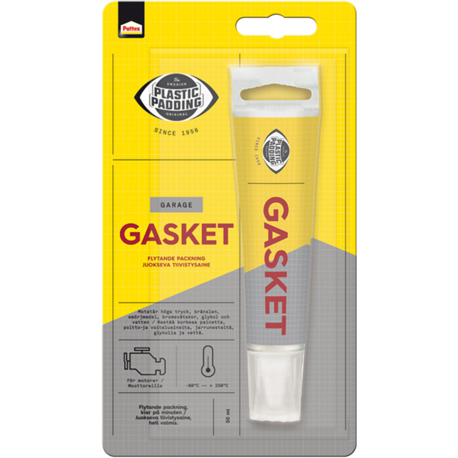 Plastic Padding Liquid pakningsvæske rød 50 ml.