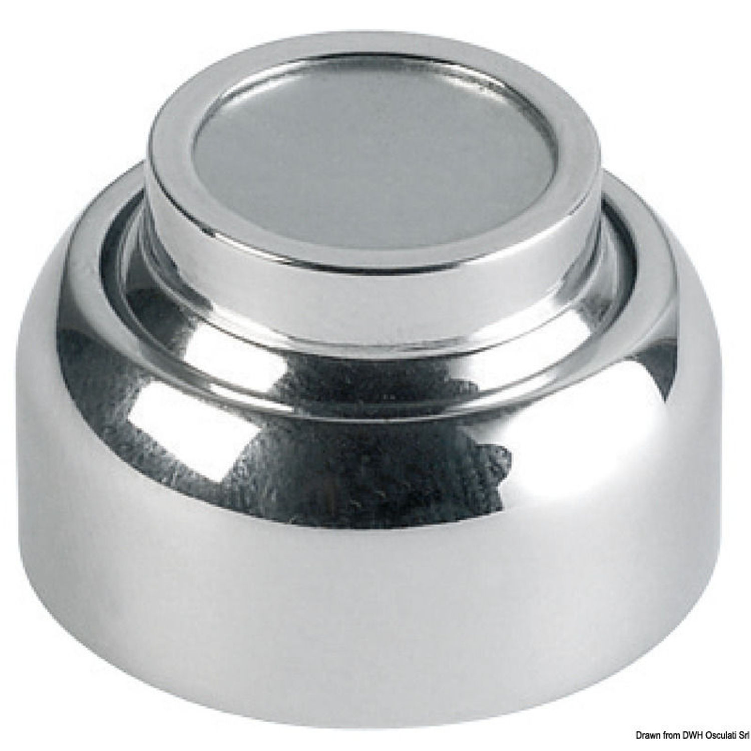 Magneettinen ovenpidike, kromattu messinki, Ø 40 mm