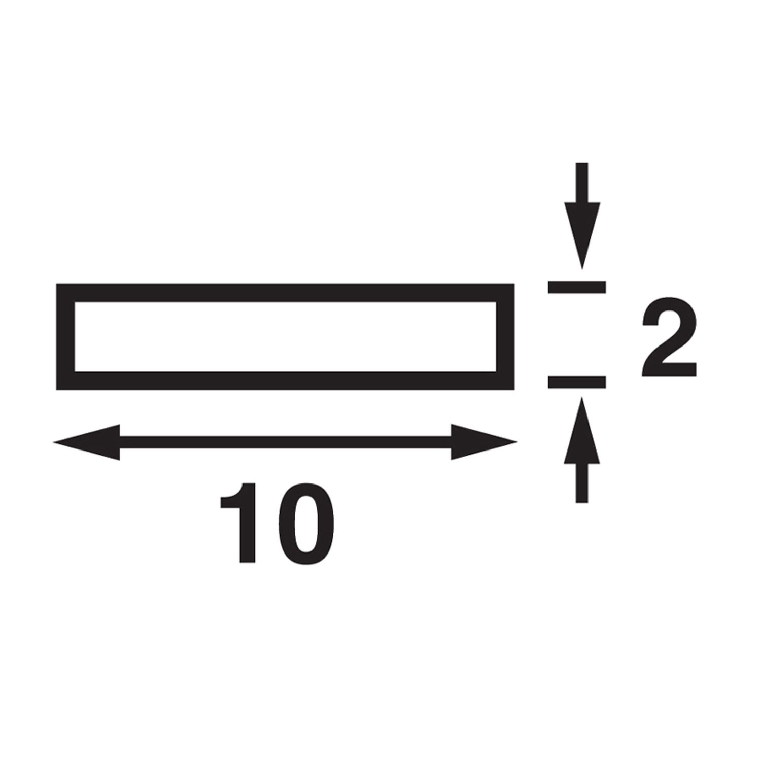 Båtsystem Flat Superstrip LED 300mm Hvid 2,4W 24V