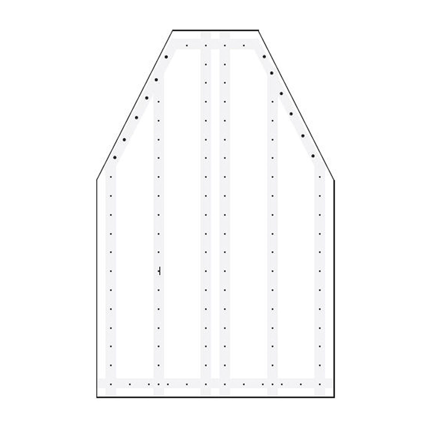 Muotoiltu venepeite 240 g/m² - useita kokoja