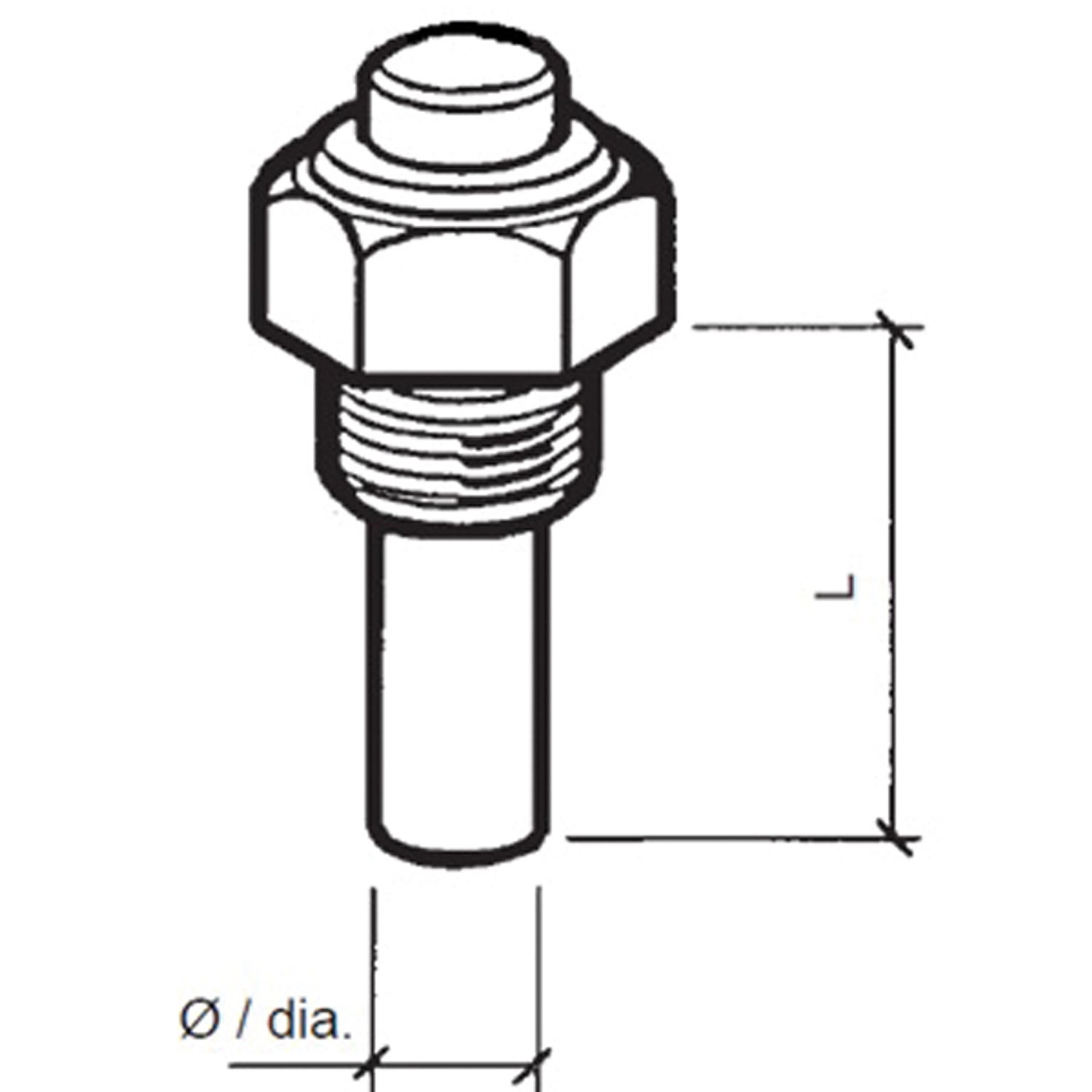 VDO sensor oljetemp. 6-24V