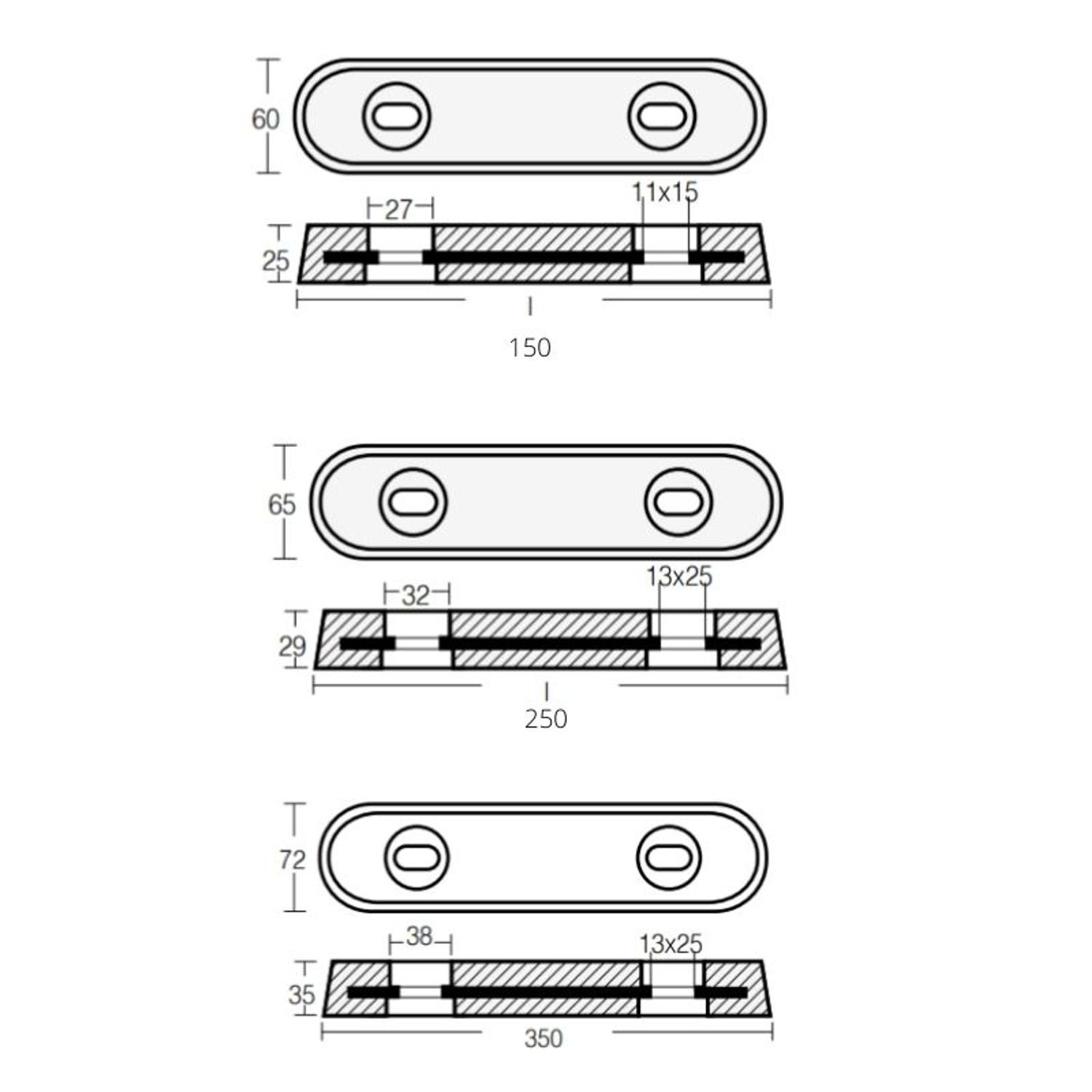 Tecnoseal Zinkanode til Vetus, 4,5kg