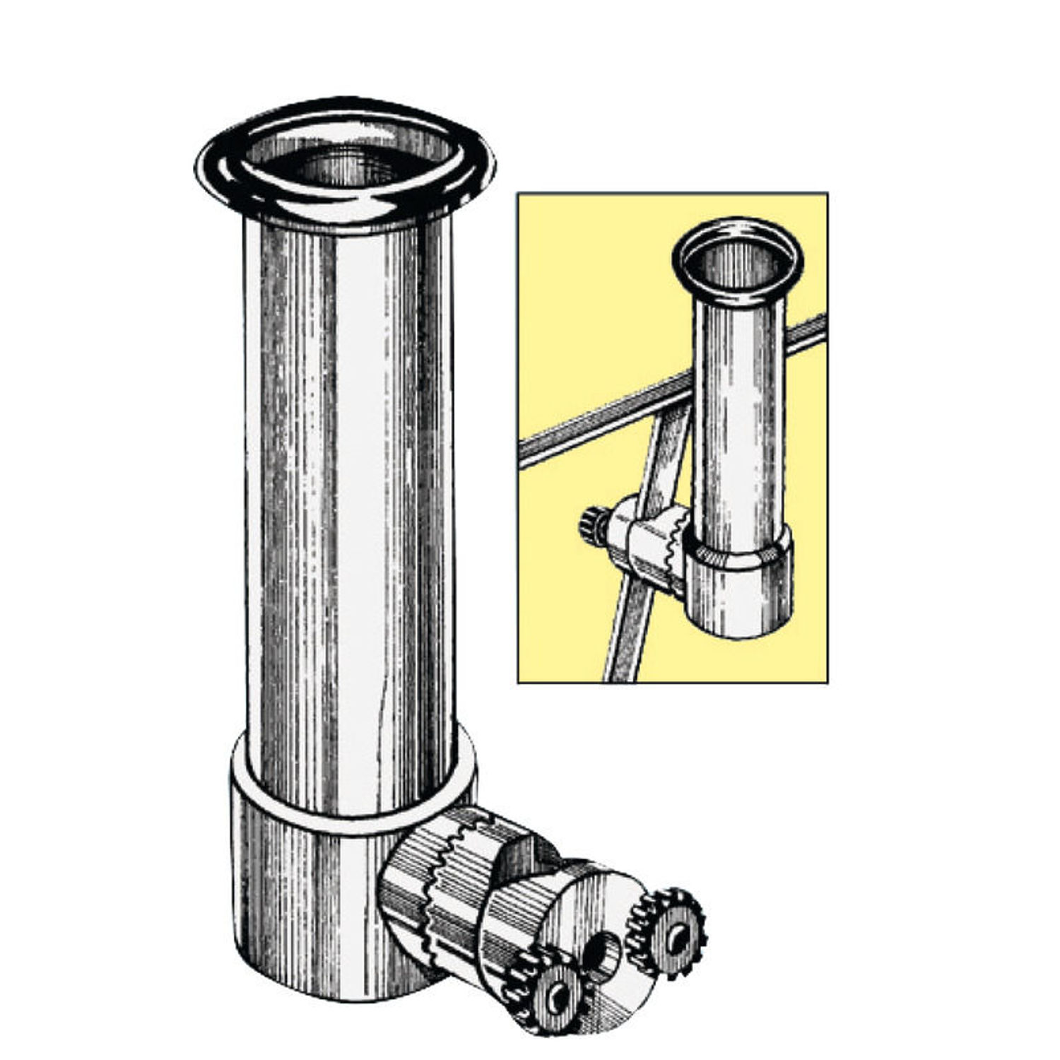 SS-knott for å tilpasse 41.167.00 til 30-mm rør