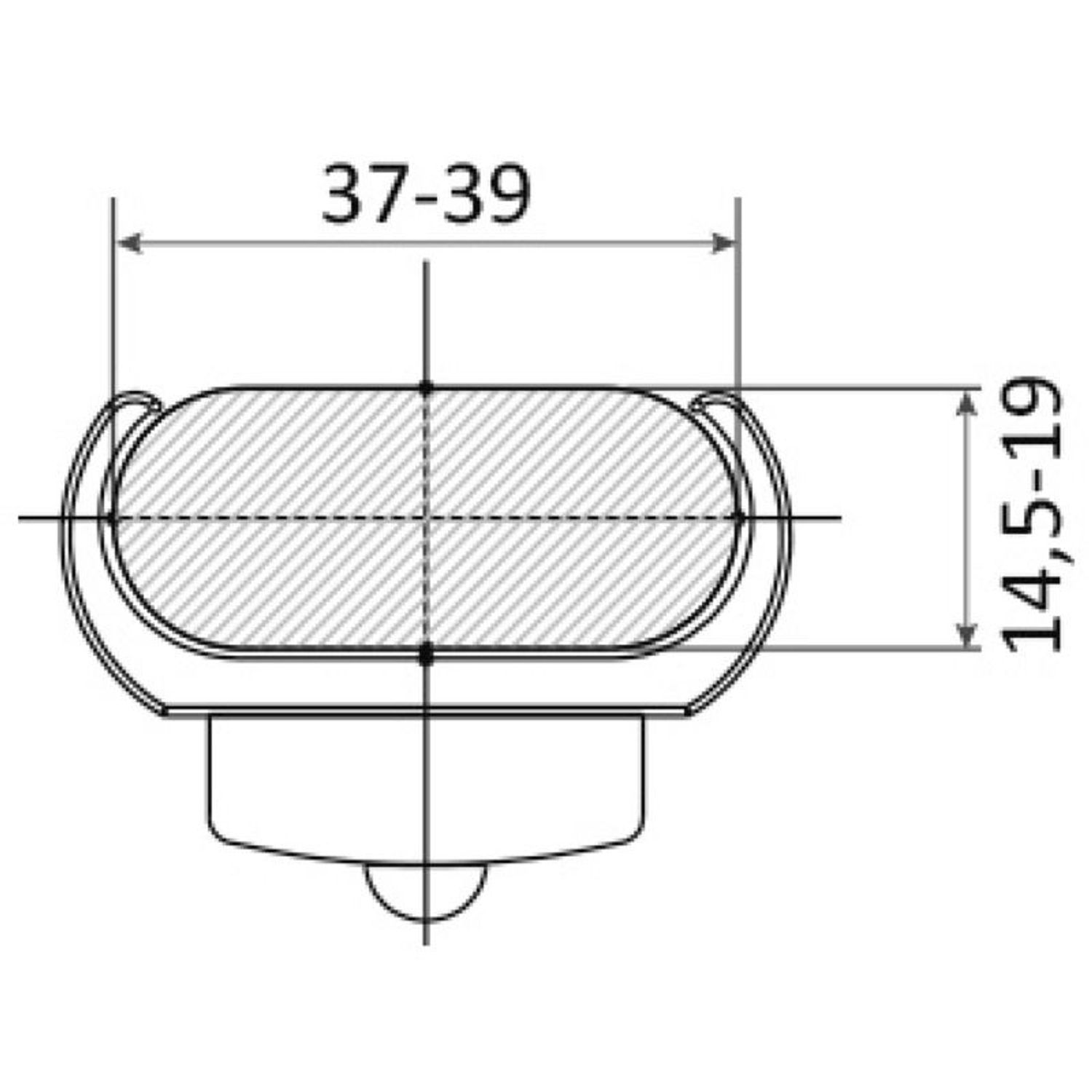 LED-lys til Standard-badestige 38mm, 2 stk