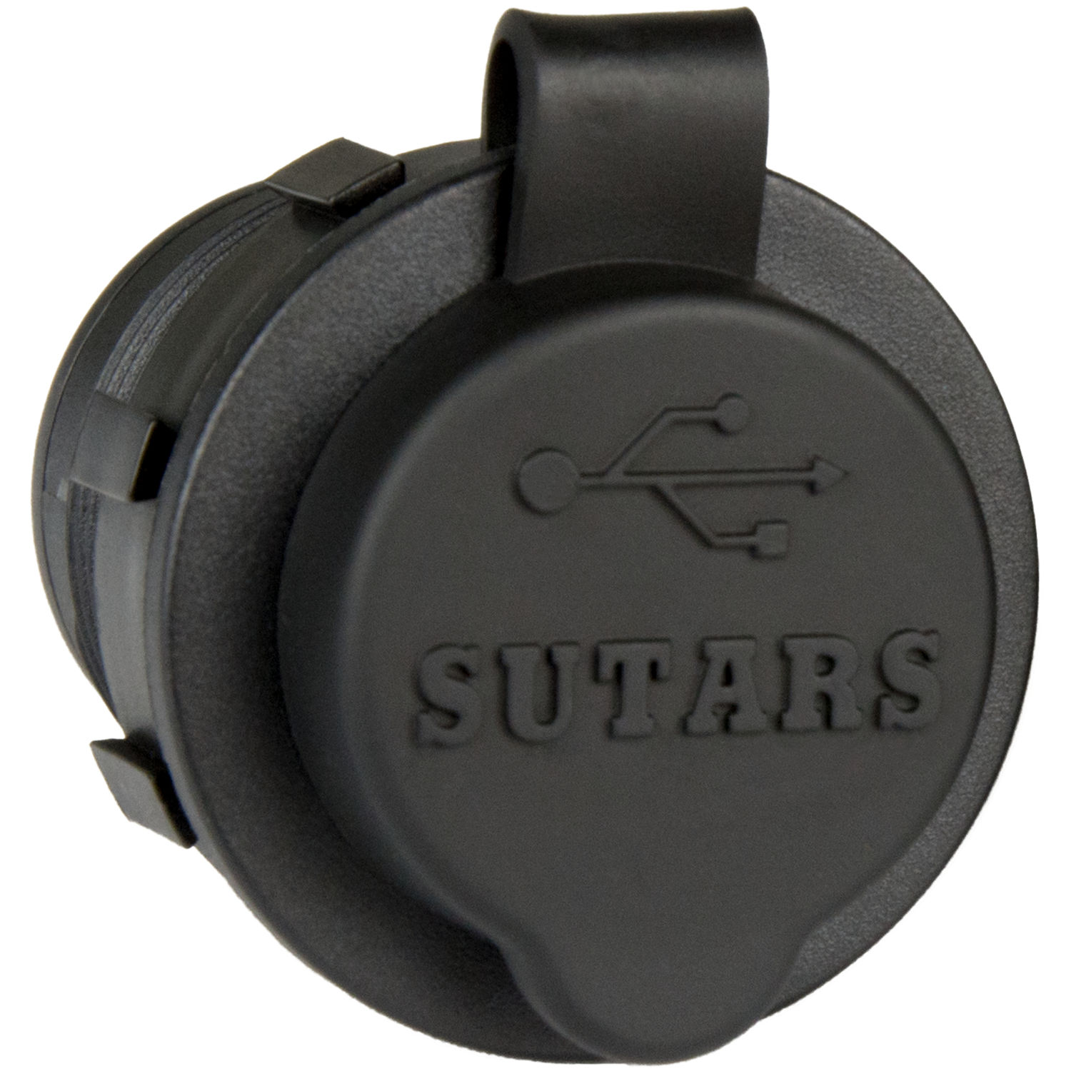 Sutars Usb-udtag Dobbelt Sort, 5a