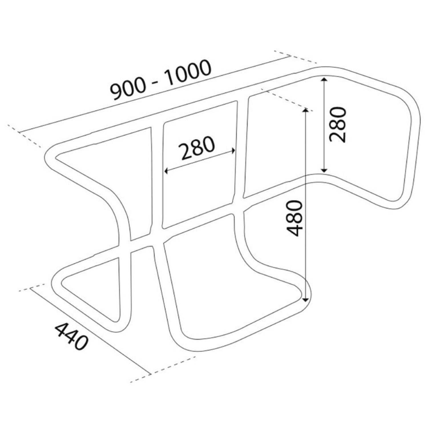Universel redningsflådeholder