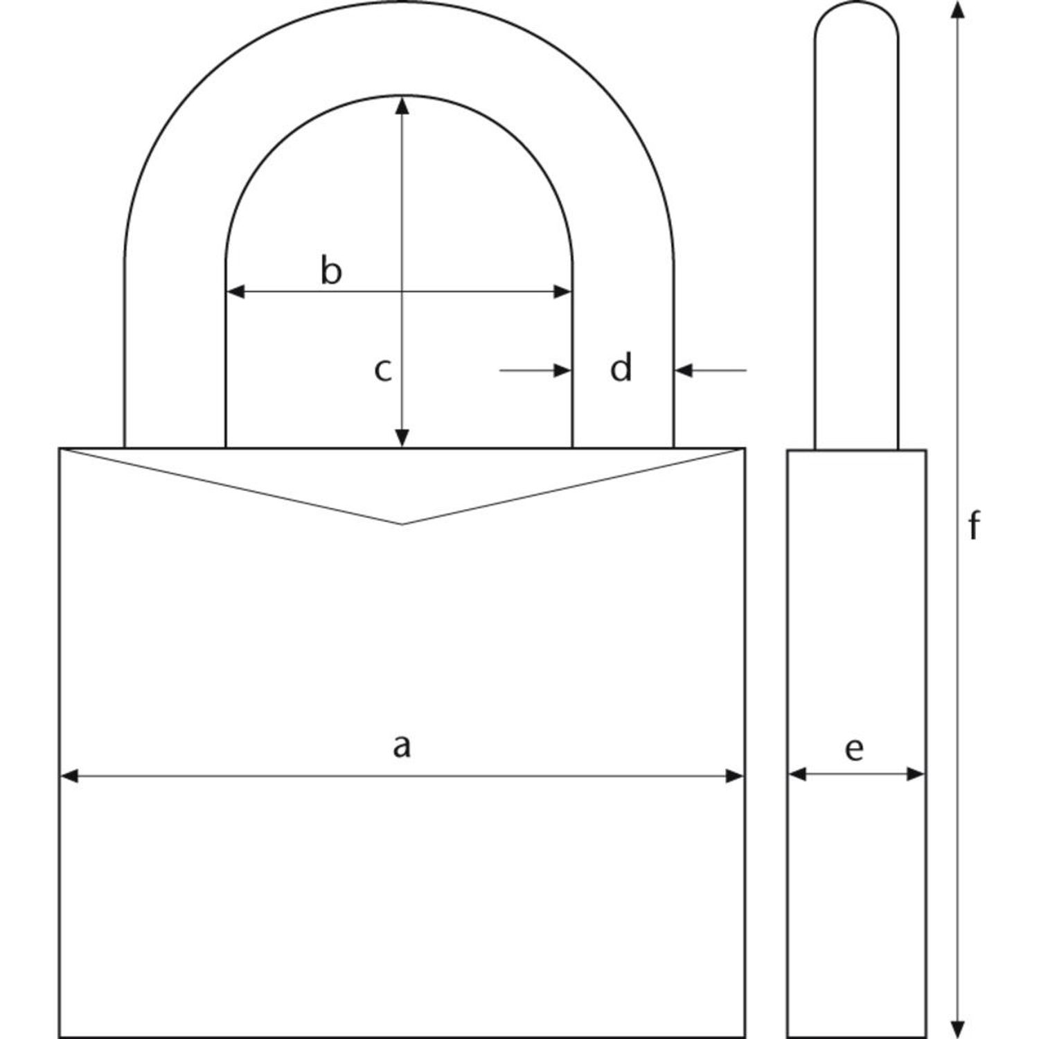 Abus Släpvagnslås Hög Bygel 64TI/50