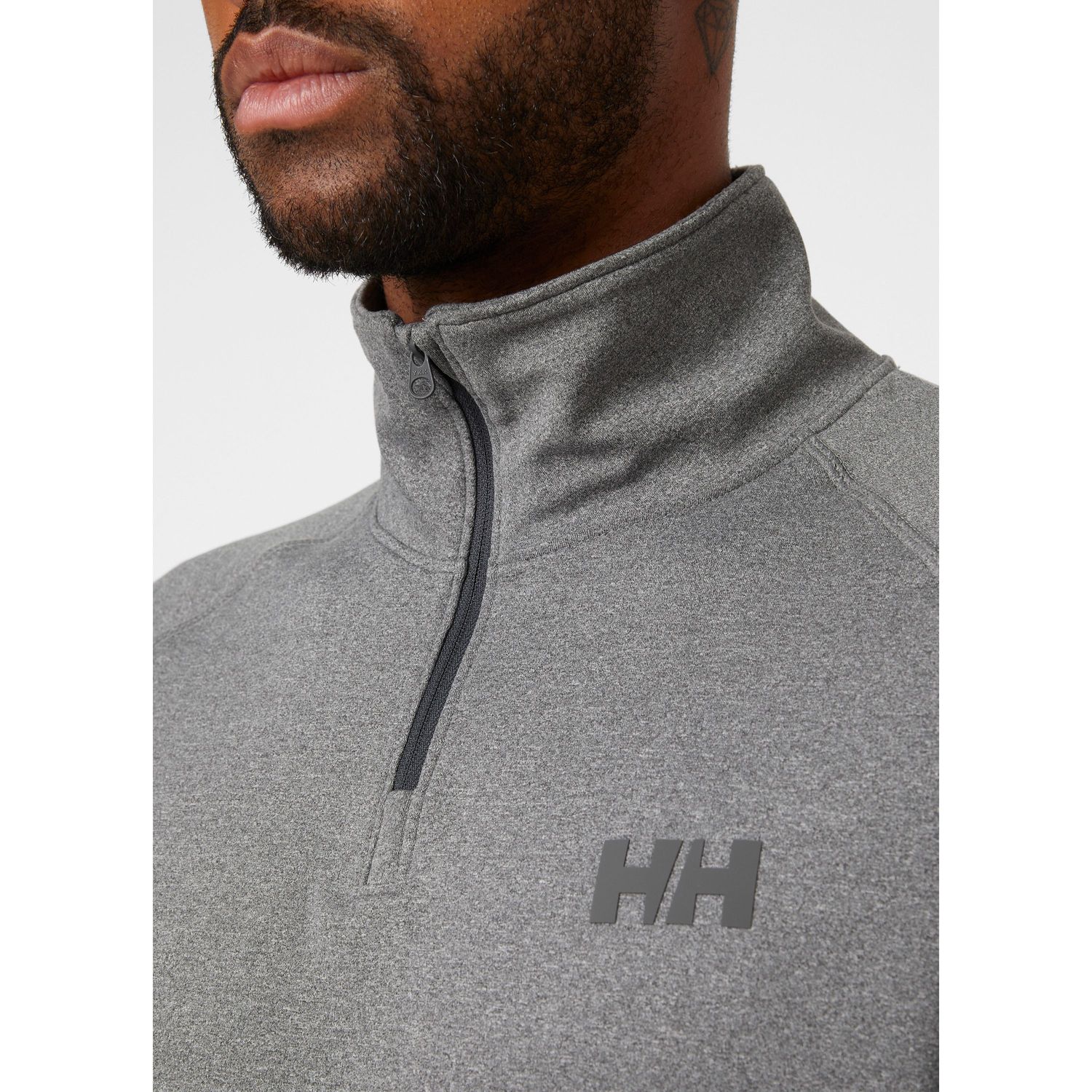 Helly Hansen Verglas Half-Zip Mellemlag Herre Grå