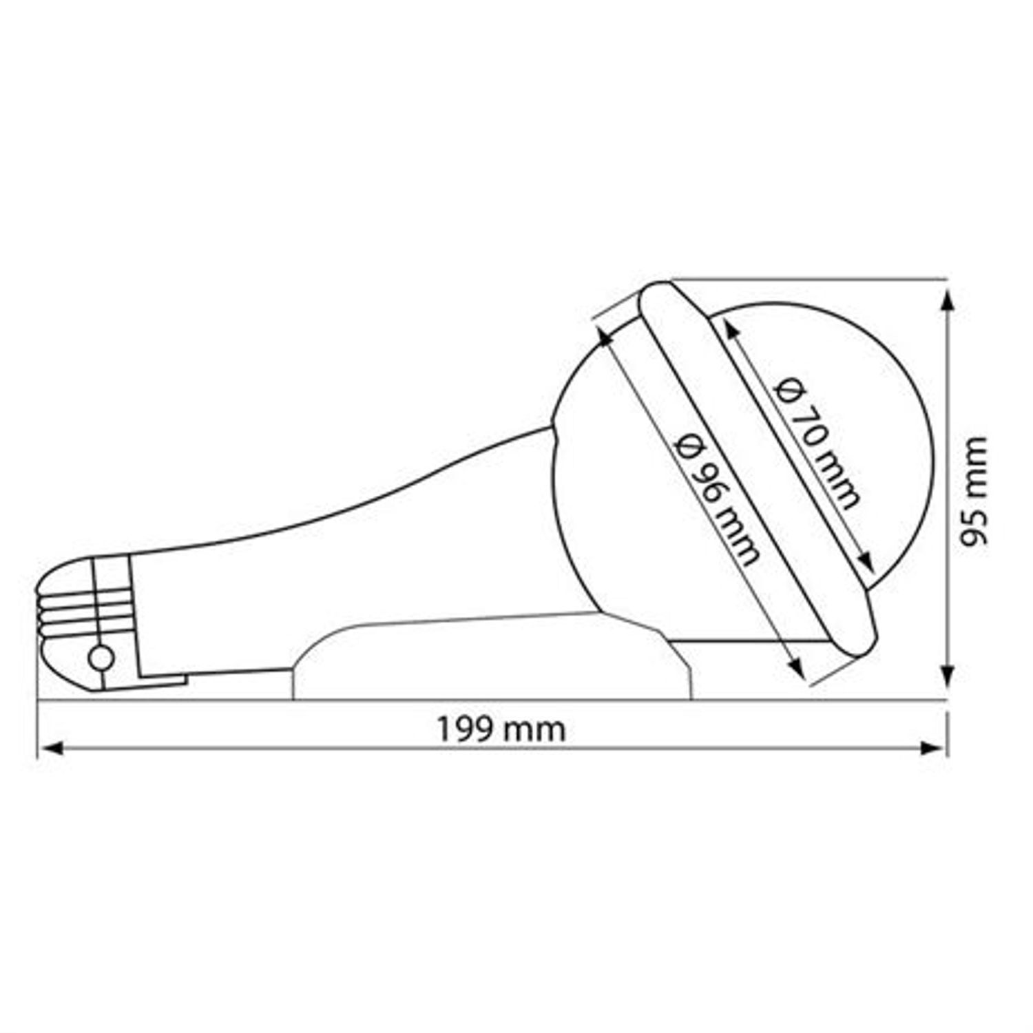 Plastimo iris 100 pejlkompass gul med ljus