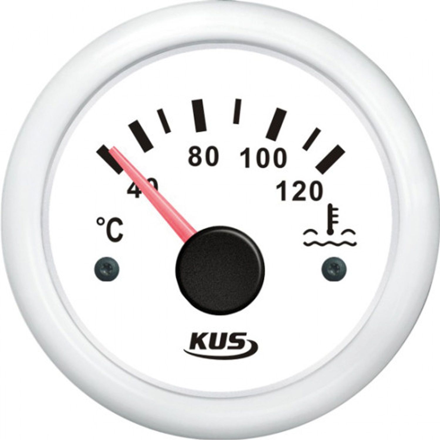 Kus Jäähdytinnesteen Lämpömittari, Valkoinen, 40-120°, 12/24v