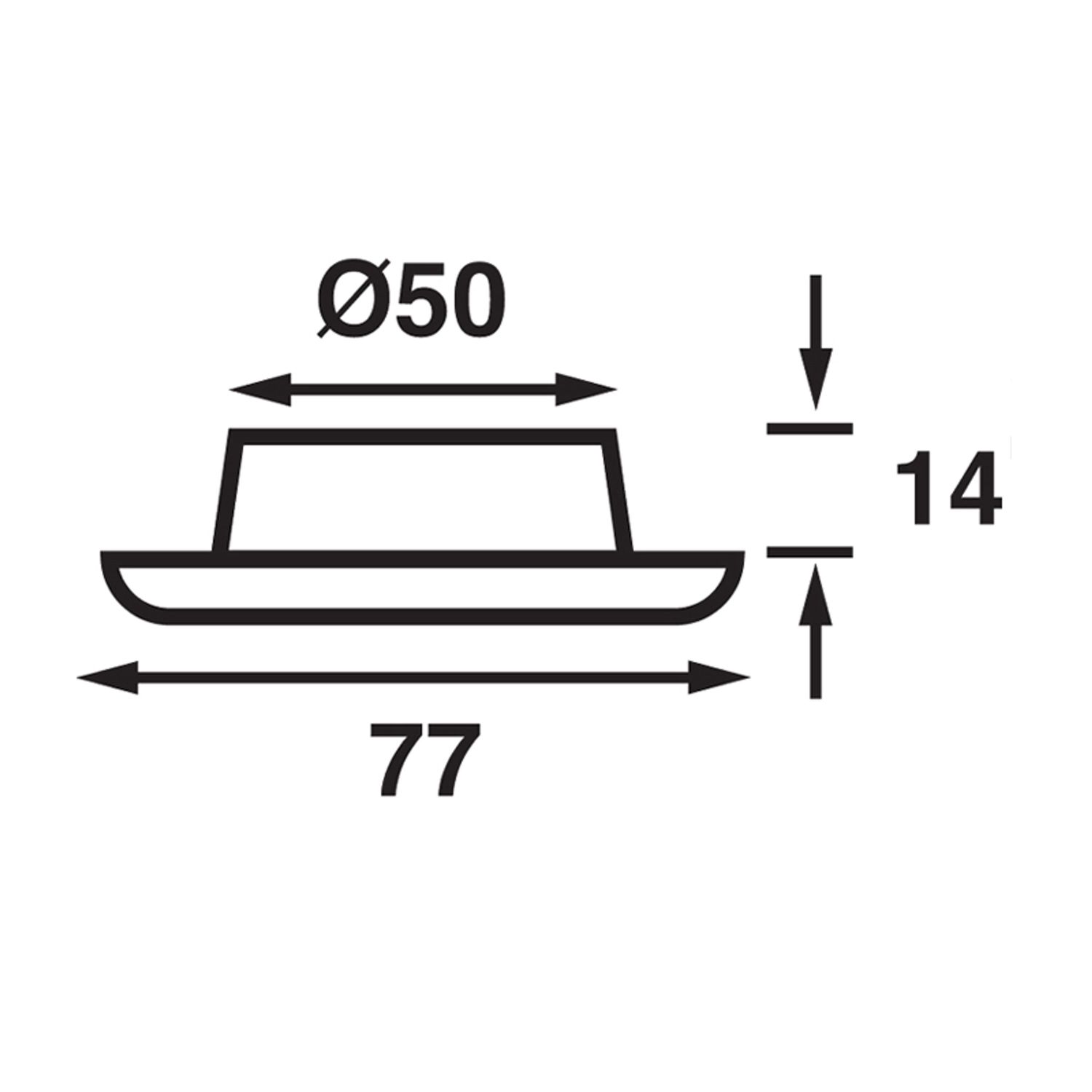 Nova SMD LED Rød/Hvidt Lys m. Afbryder, Hvid