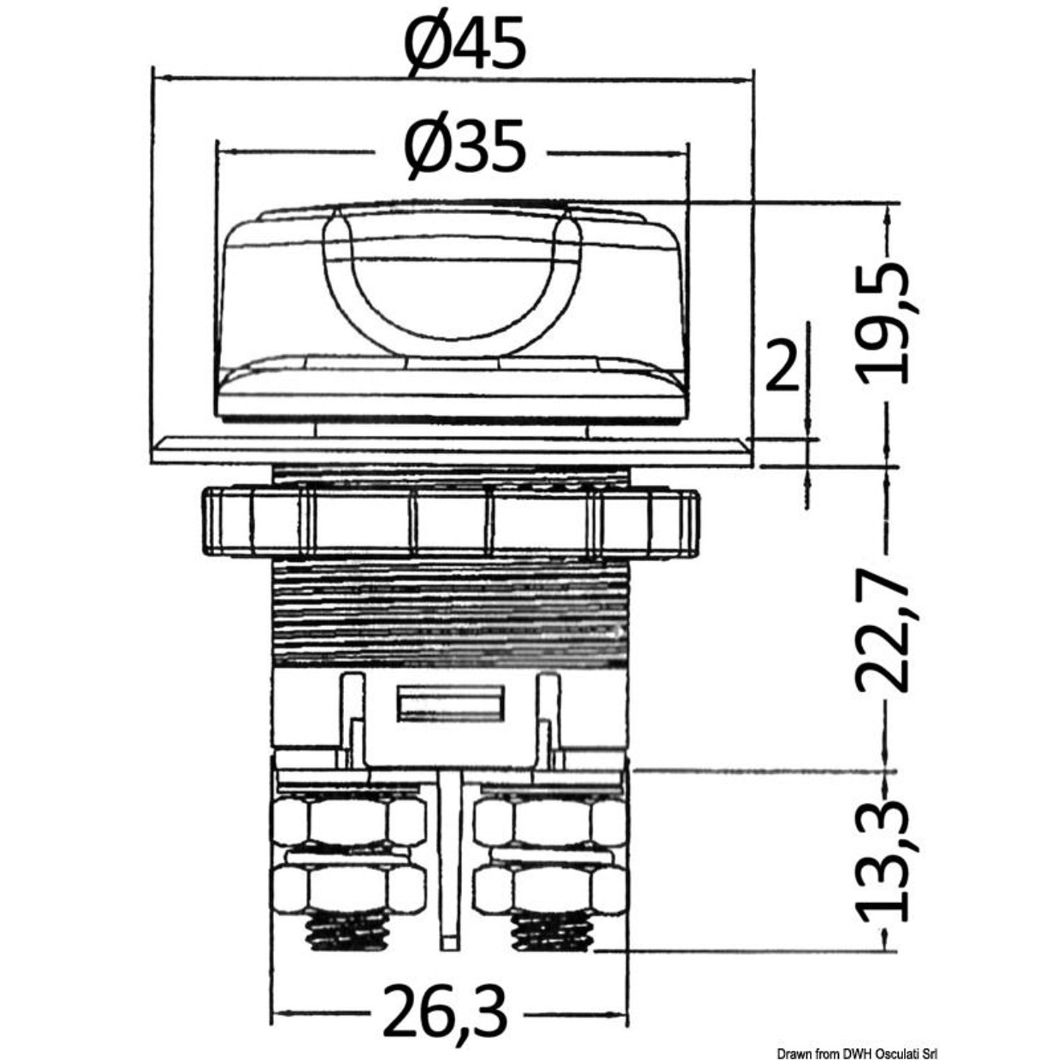 Kompakt hovedafbryder 32 V DC 100 A