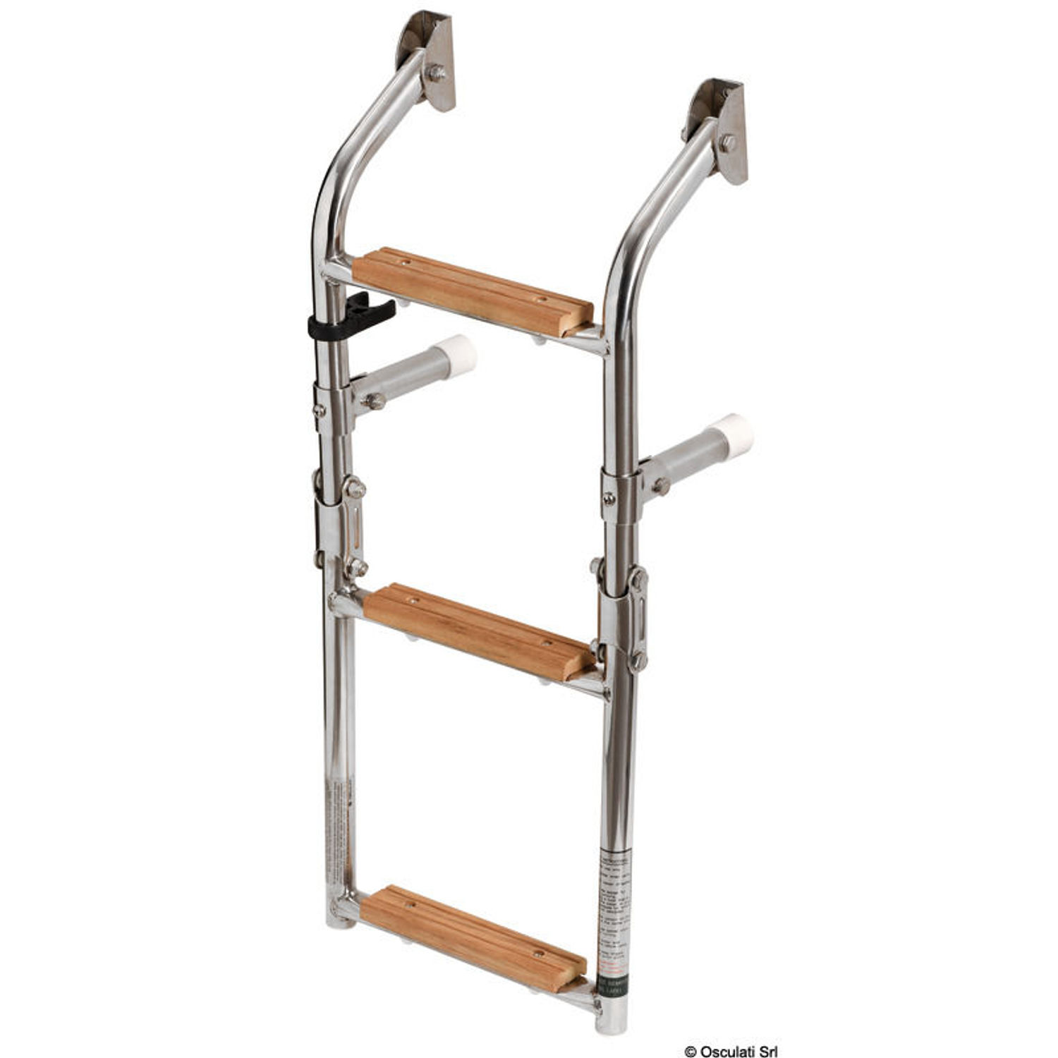 Stege 5 steg AISI316 + Iroko