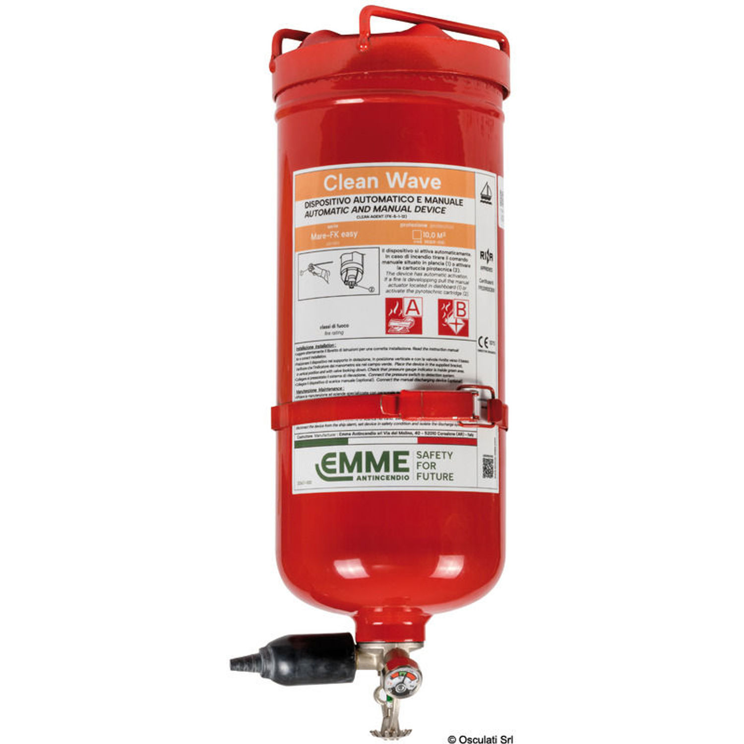 Easy Fire manometer för brandsläckningssystem 6 kg