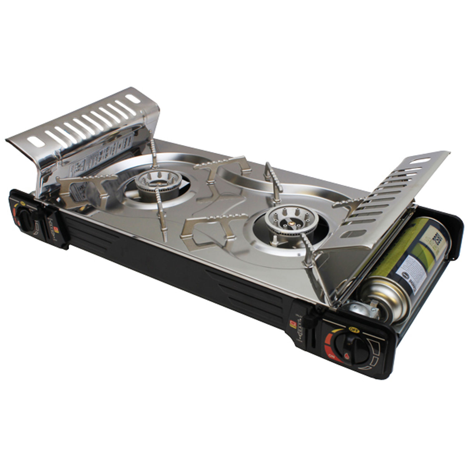 1852 dobbel gassbrenner 2,5 kW - 2 brennere, leveres i plastkoffert 1852 dobbel gassbrenner 2,5 kW - 2 brennere, leveres i plastkoffert