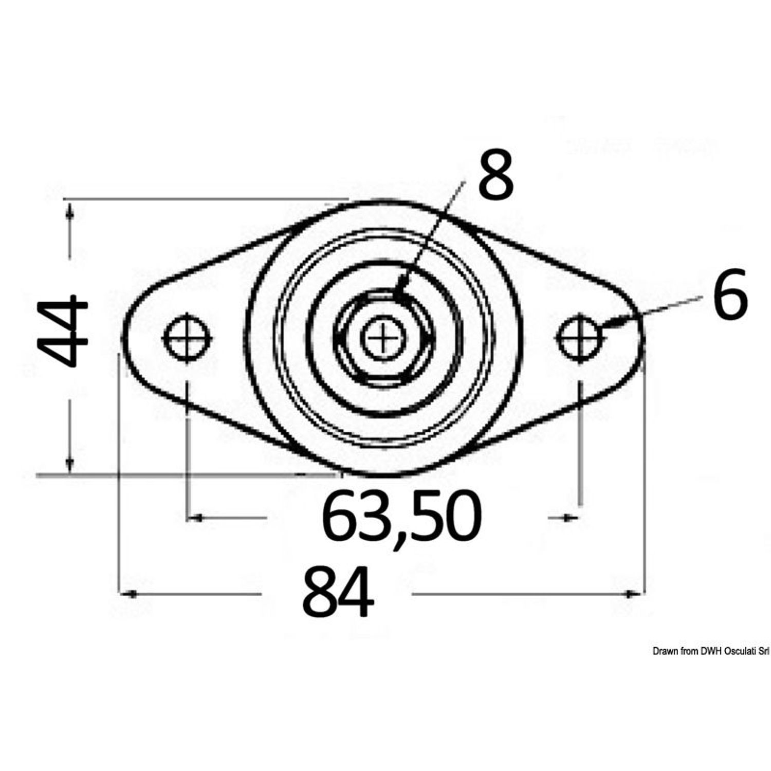 Kopplingspol Maxi 83 x 44 mm