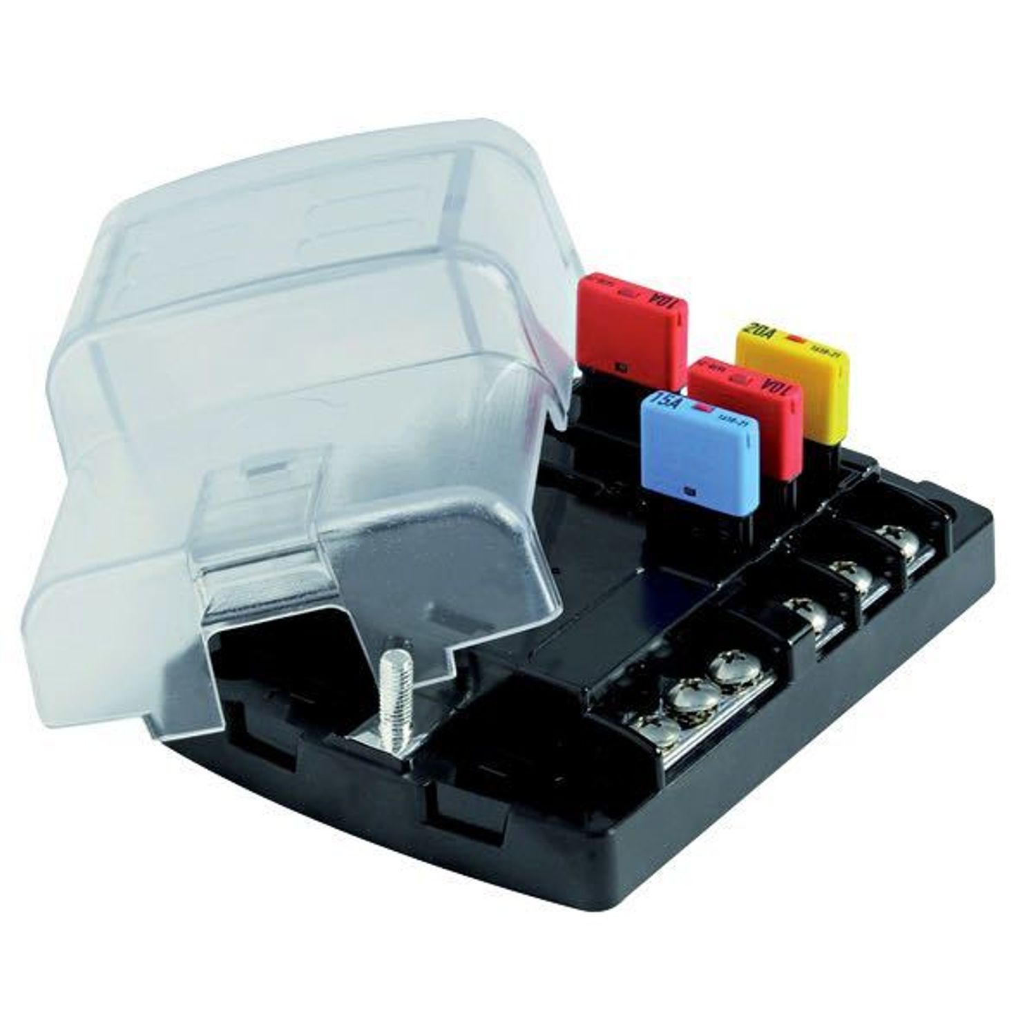 Sulakerasia 6 sulakkeelle max 20Amp:lle