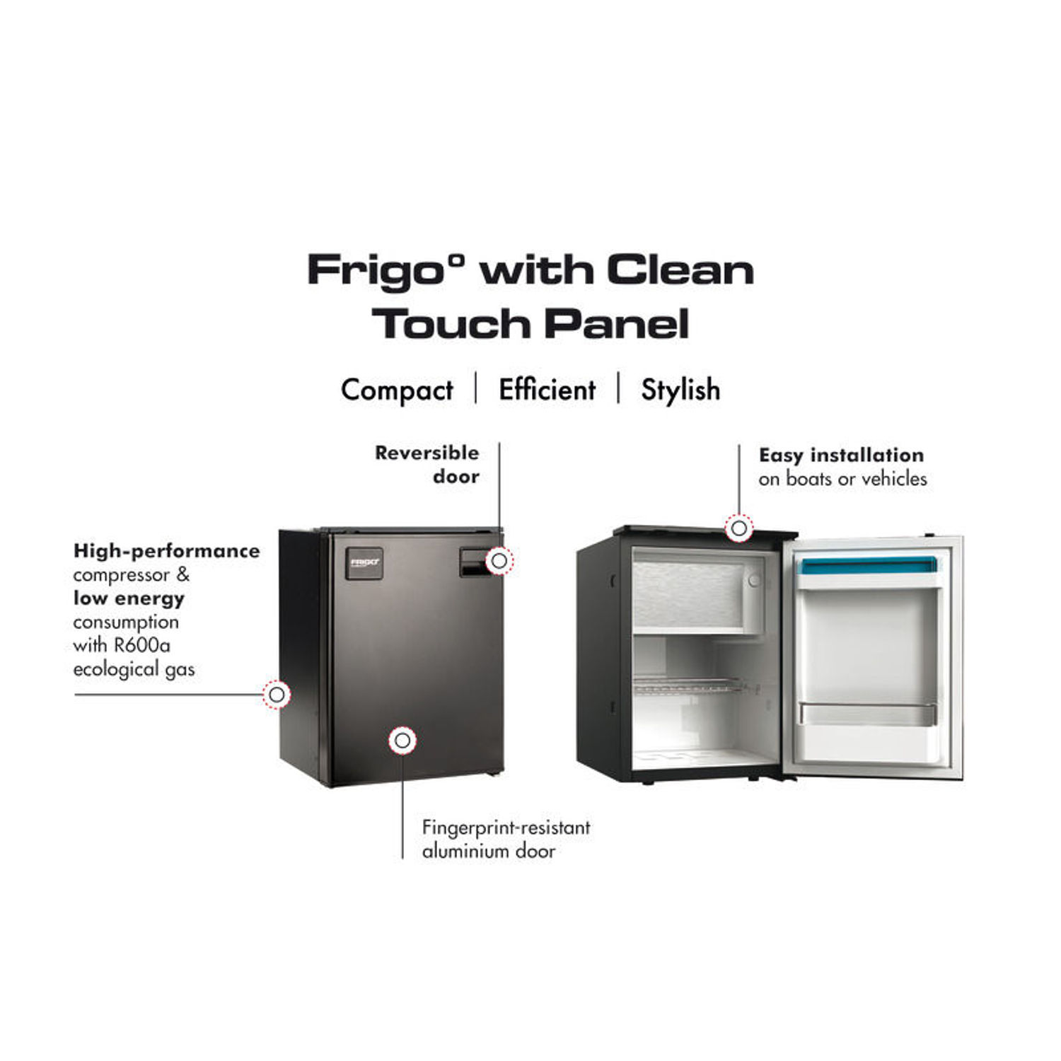 Frigo kylskåp med Clean Touch-frontpanel 50l