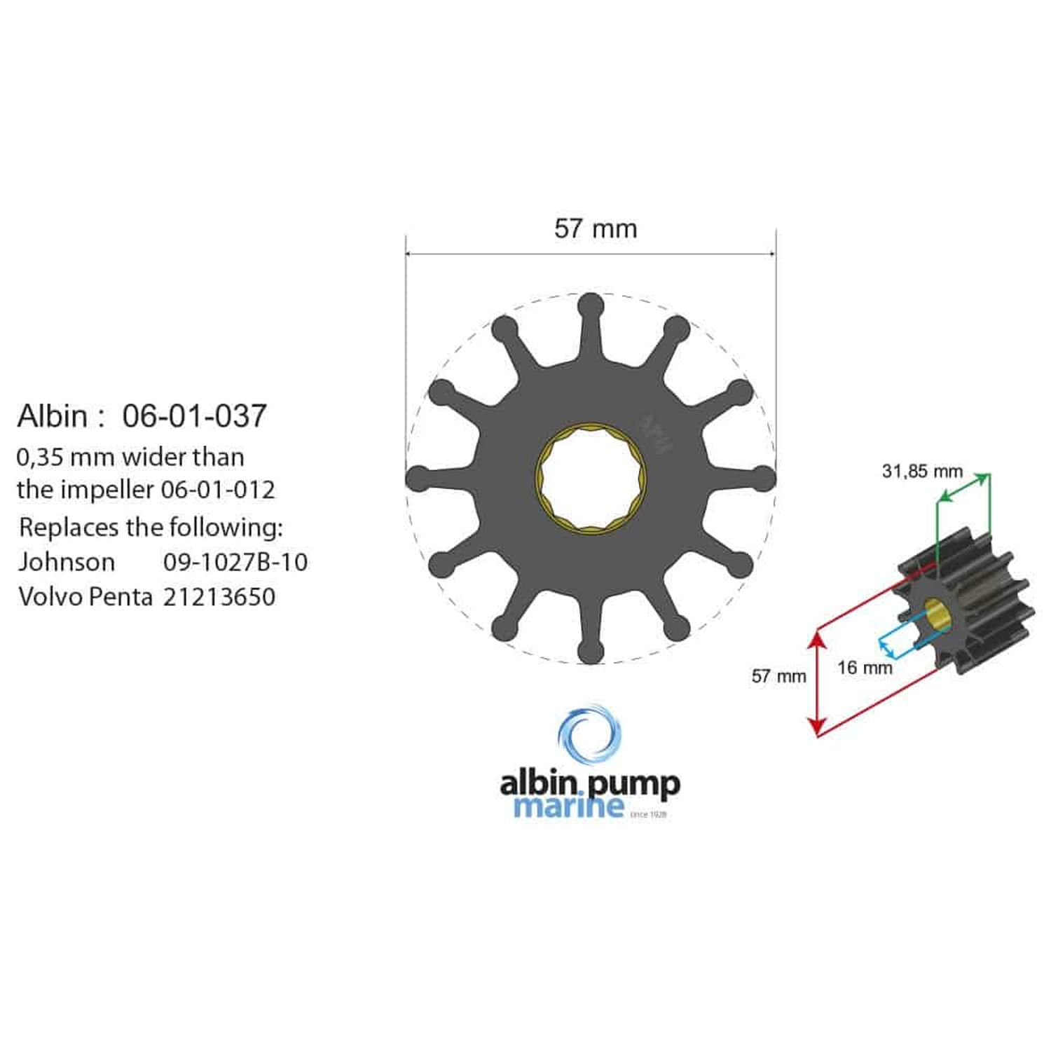 Impeller Kit 06-01-037 Innenbords