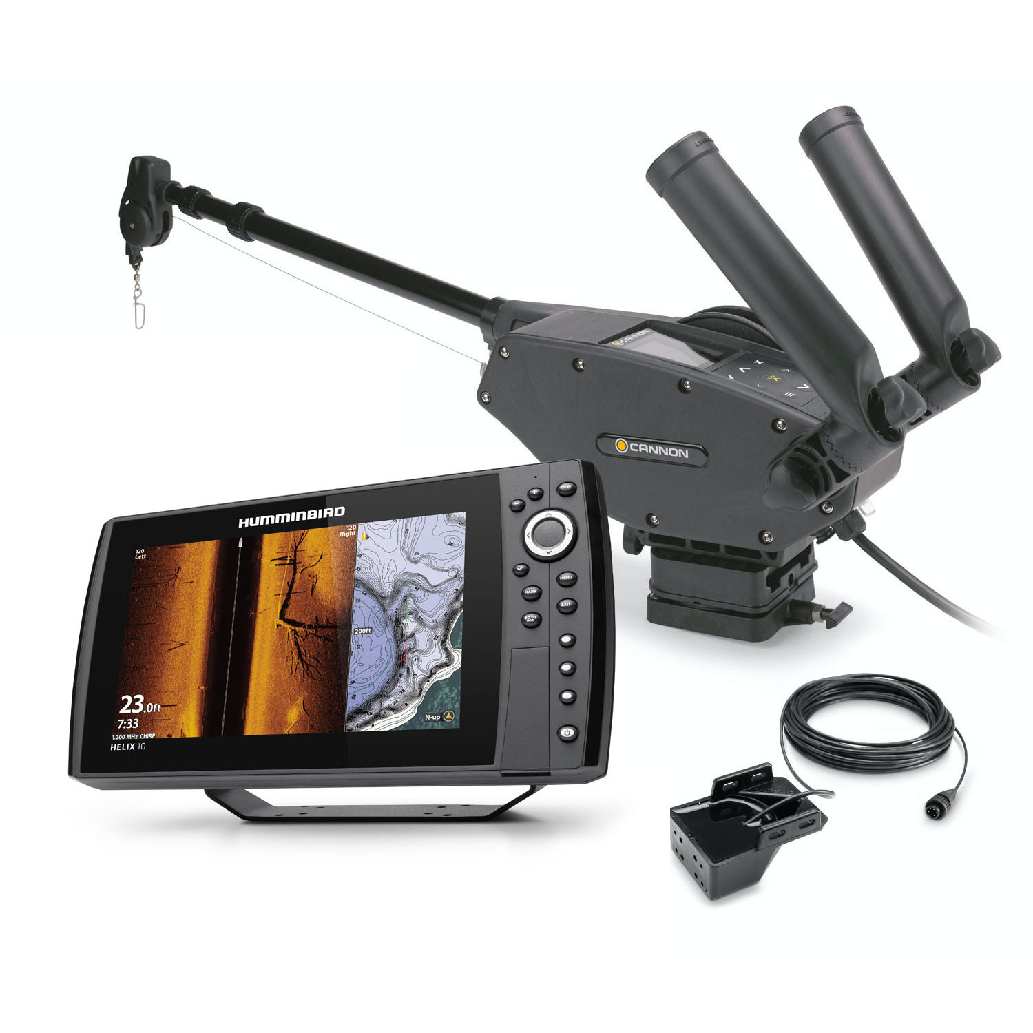 One-Boat Network paketti  Cannon Optimum & Humminbird Helix 10 G4N MSI+