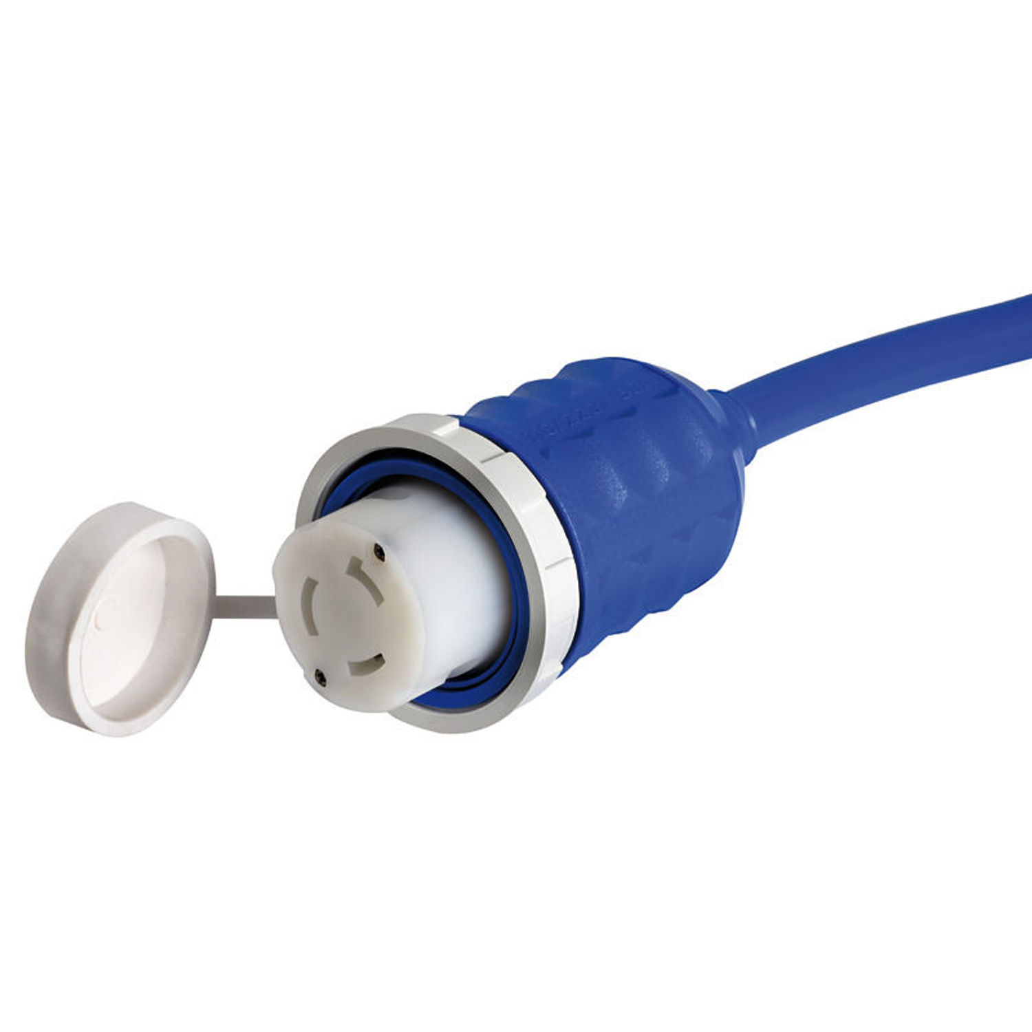 Förmonterat uttag med kabel, blå, 15 m, 50 A