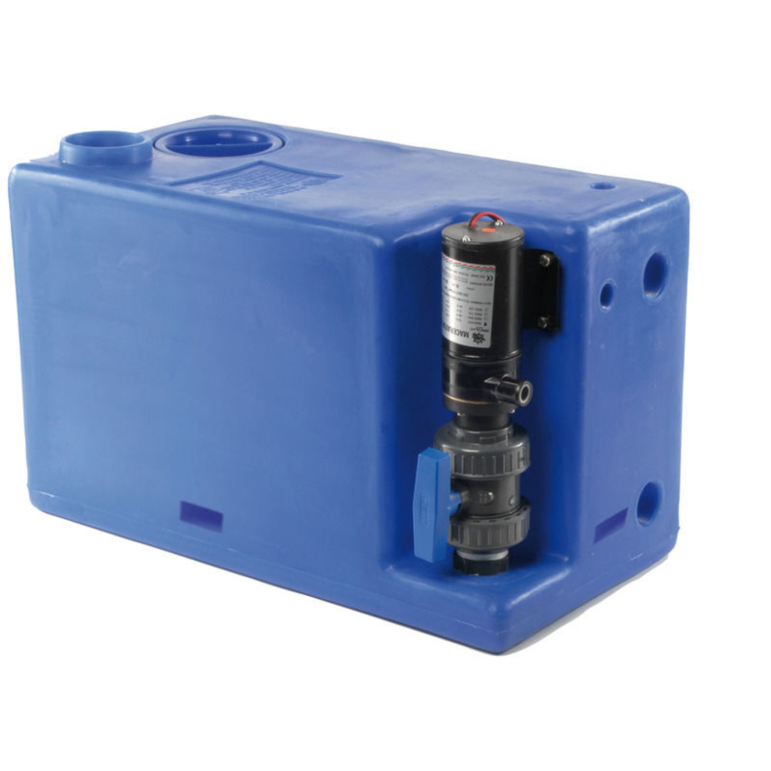 Jätevesisäiliö maceratorilla 24 V 72 l